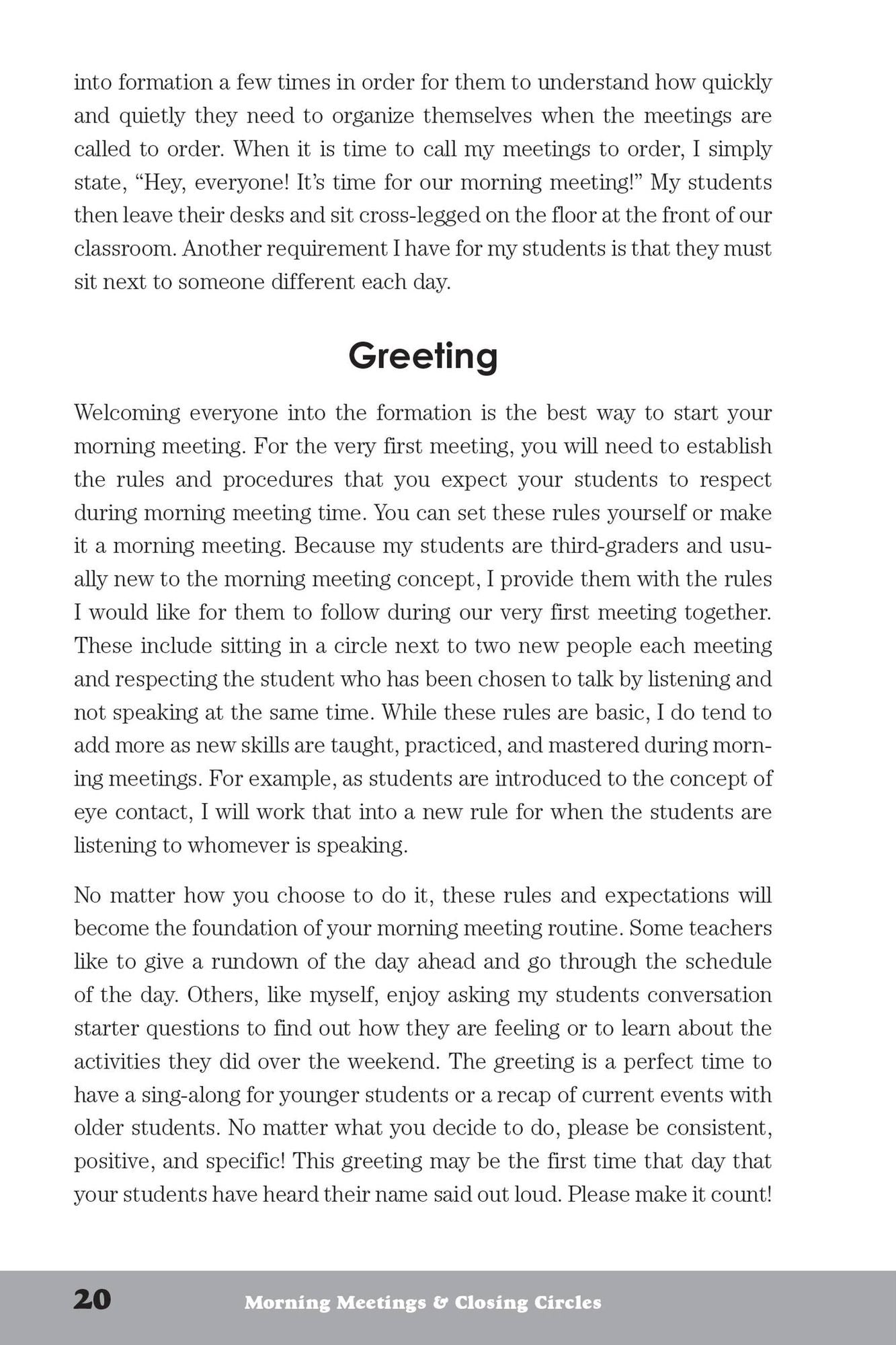 Morning Meetings and Closing Circles: Classroom-Ready Activities That Increase Student Engagement and Create a Positive Learning Community