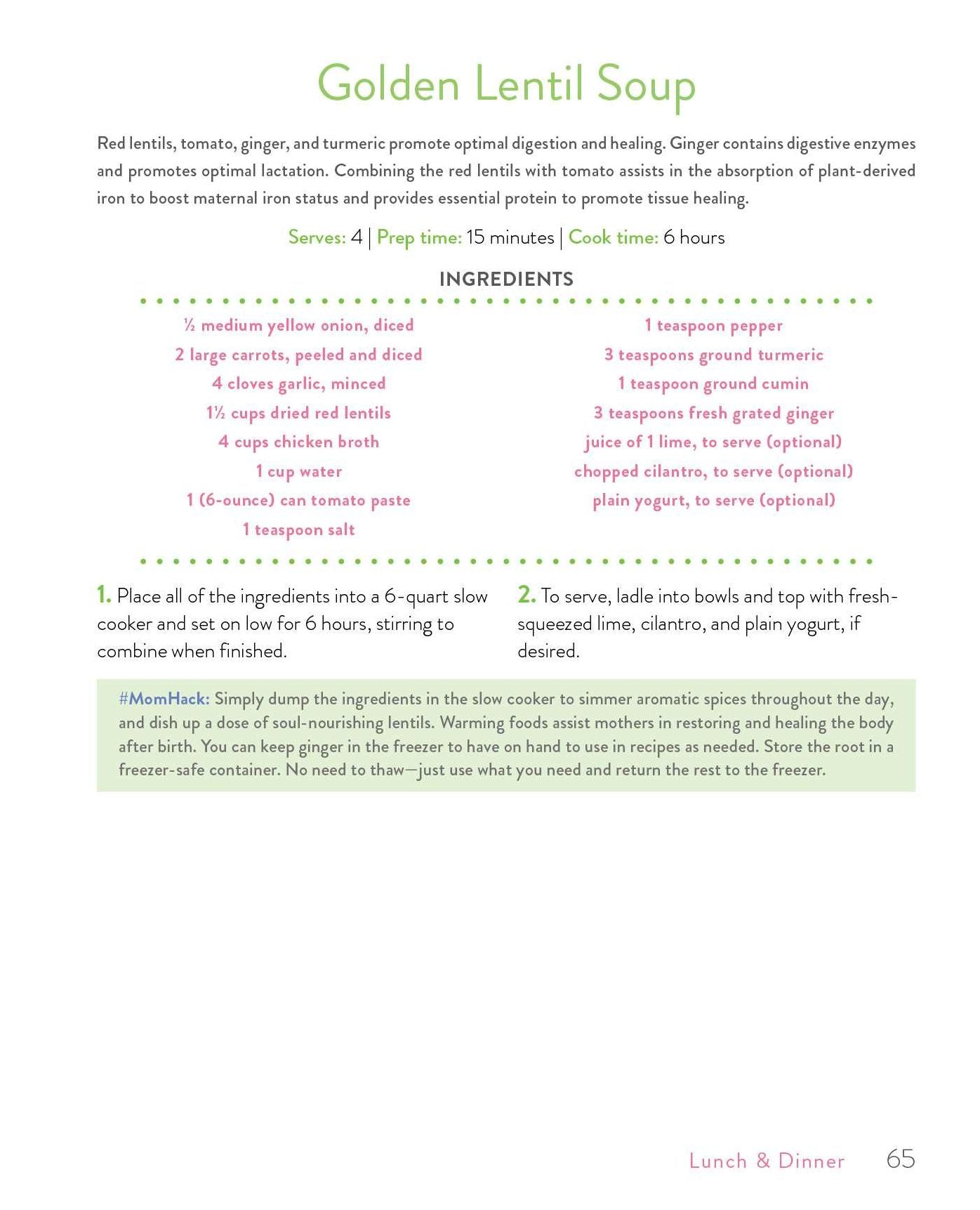 The Postnatal Cookbook: Simple and Nutritious Recipes to Nourish Your Body and Spirit During the Fourth Trimester