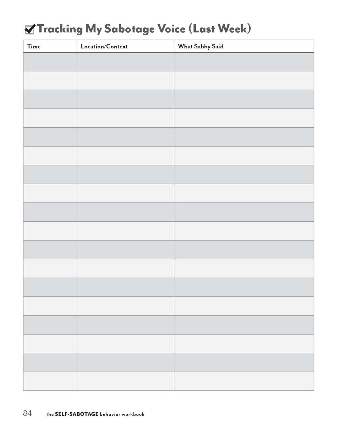 The Self-Sabotage Behavior Workbook: A Step-by-Step Program to Conquer Negative Thoughts, Boost Confidence, and Learn to Believe in Yourself