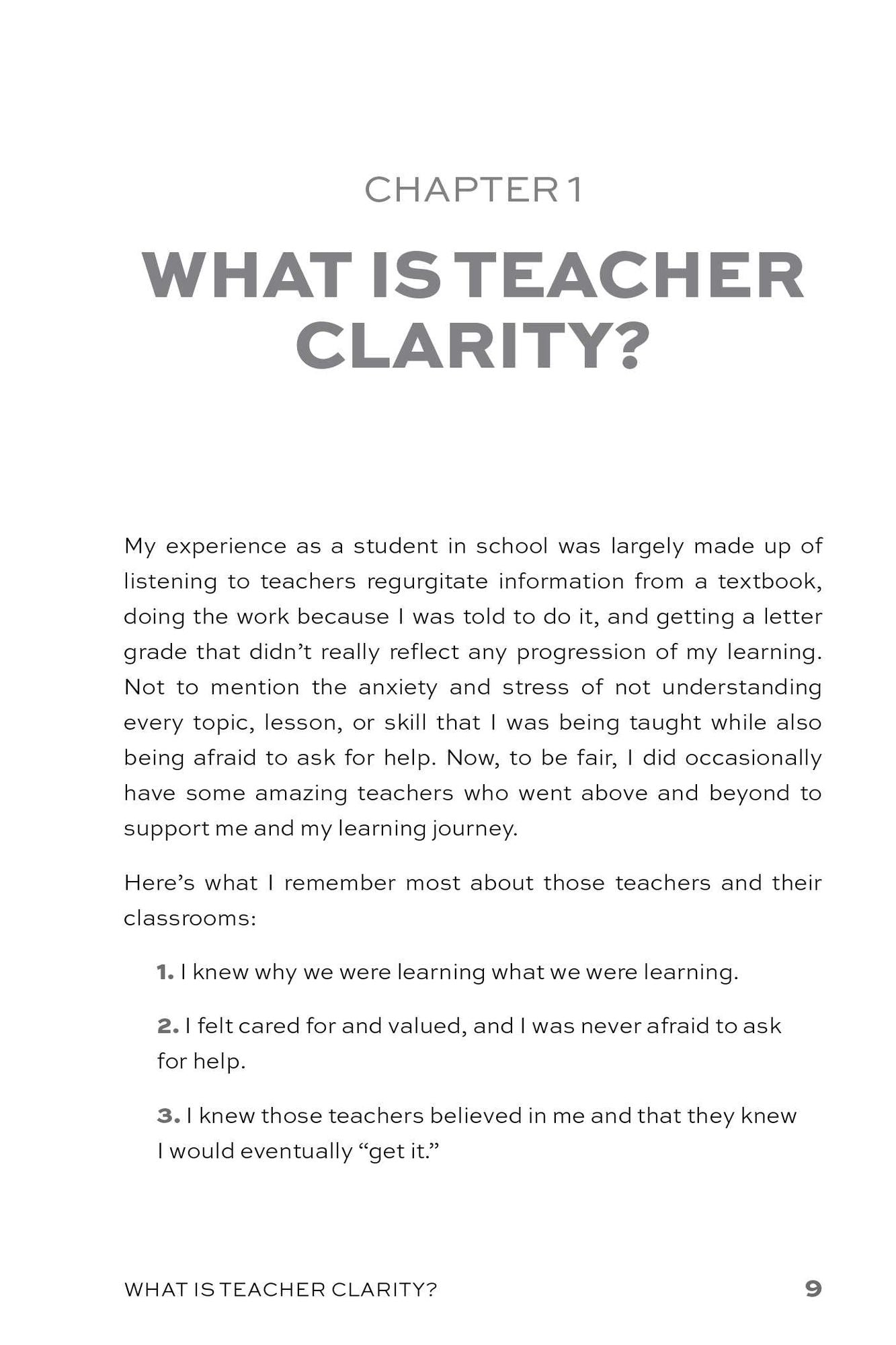 Getting Started with Teacher Clarity: Ready-to-Use Research-Based Strategies to Develop Learning Intentions, Foster Student Autonomy, and Engage Students