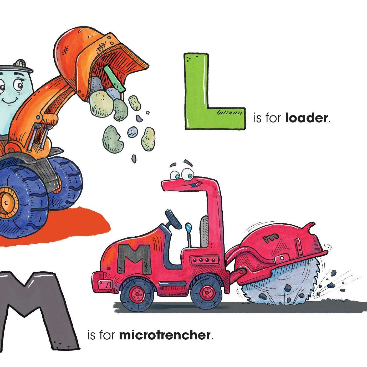 Danny the Digger Learns the ABCs: Practice the Alphabet with Bulldozers, Cranes, Dump Trucks, and more Construction Site Vehicles!