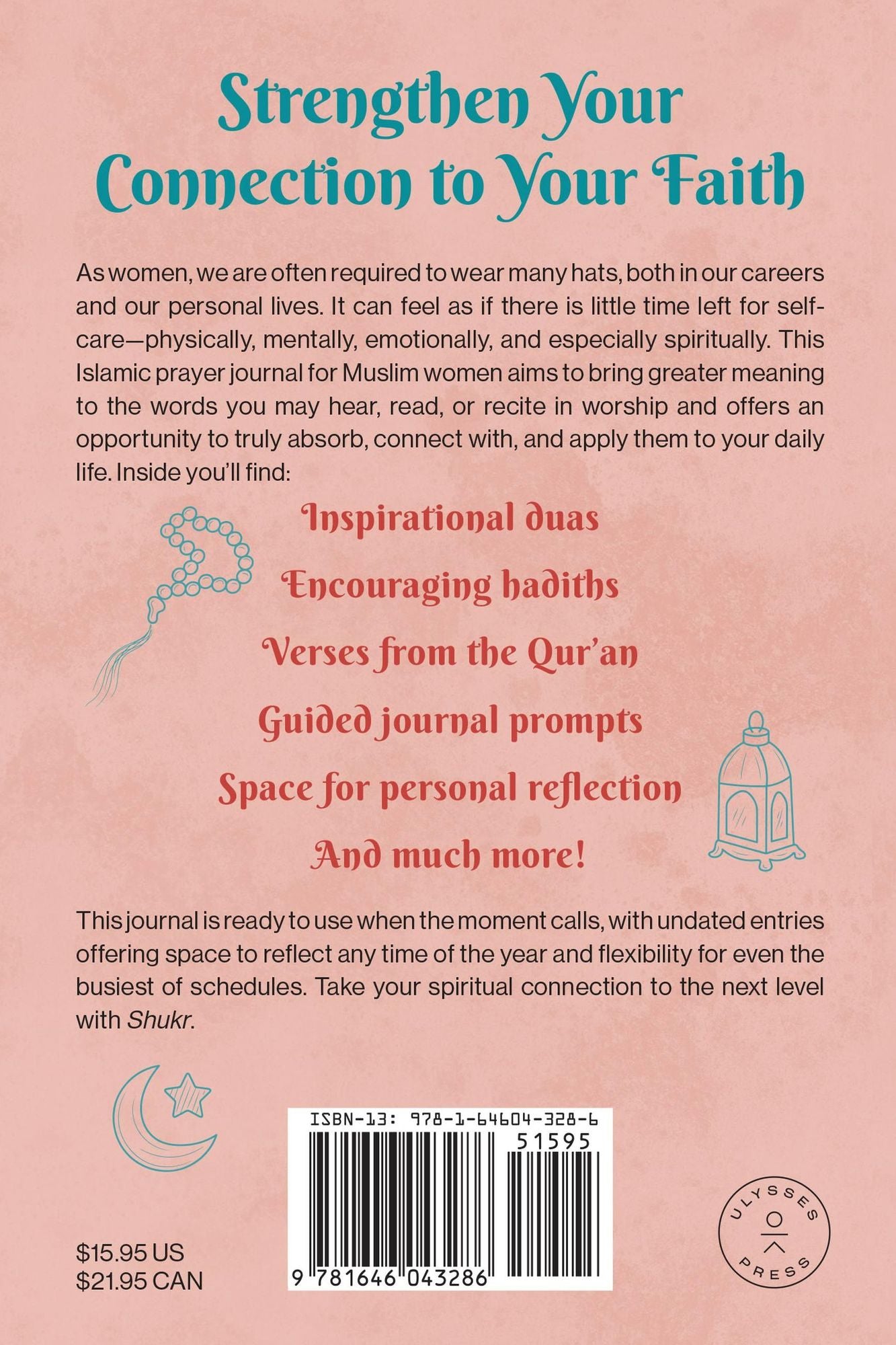 Shukr: An Inspirational Dua and Gratitude Journal for Women