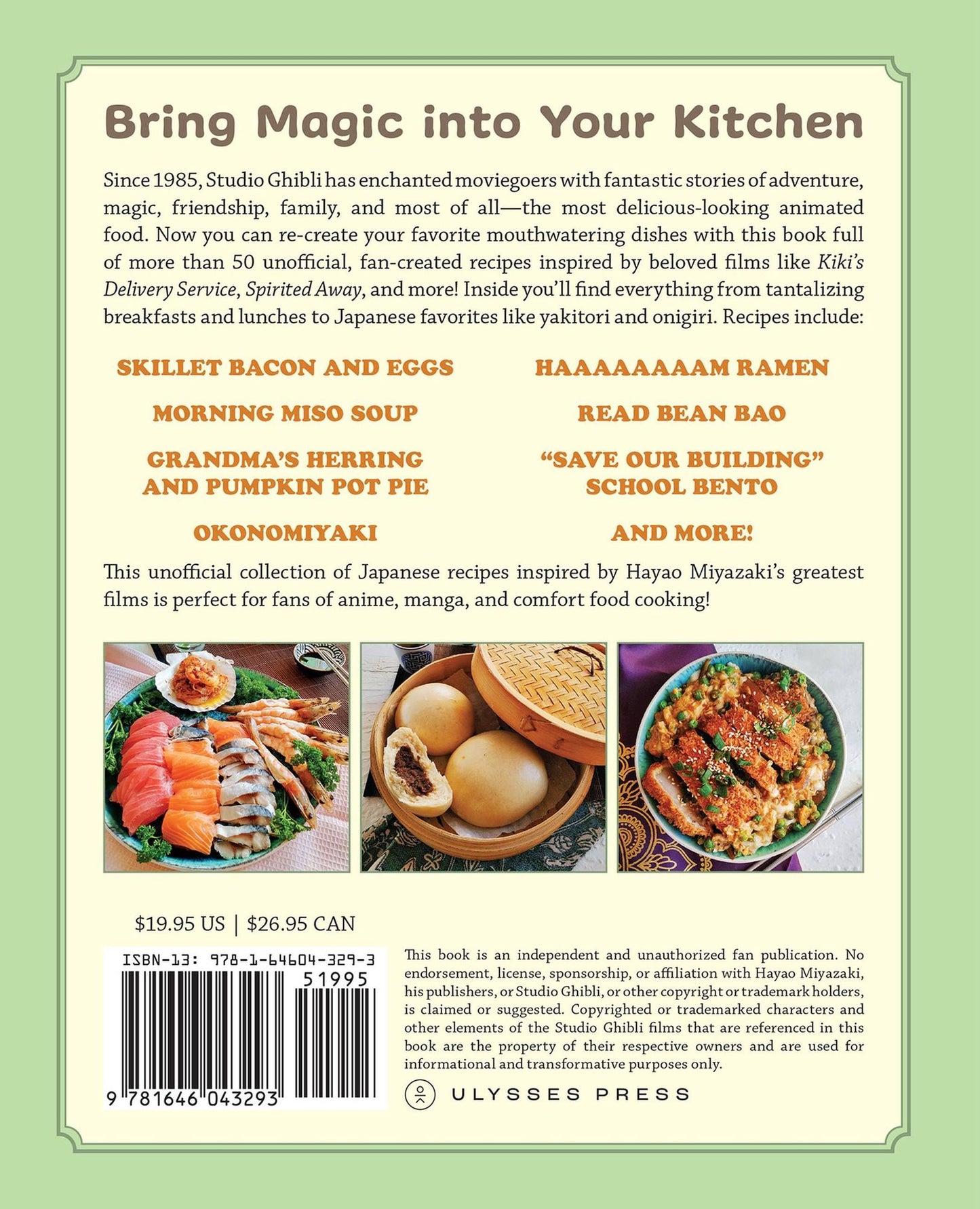 The Unofficial Studio Ghibli Cookbook: 50+ Delicious Recipes Inspired by Your Favorite Japanese Animated Films