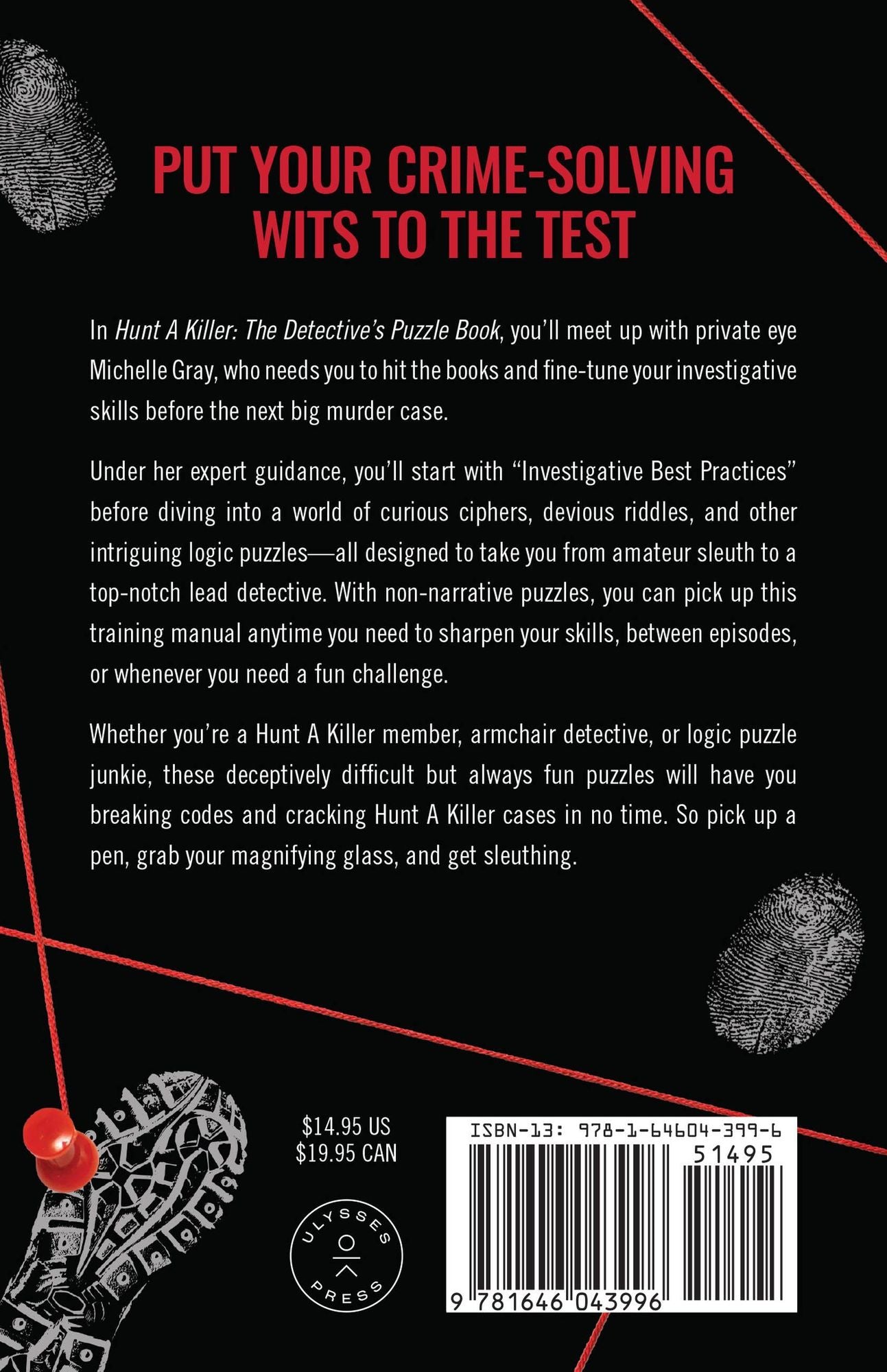 Hunt A Killer: The Detective's Puzzle Book: True-Crime-Inspired Ciphers, Codes, and Brain Games