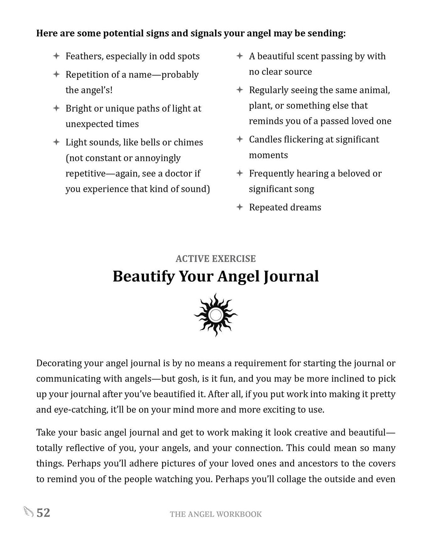The Angel Workbook: A Practical Guide to Interpreting Divine Messages - Includes Angel Numbers, Vibration-Raising Meditation, Spiritual Journaling, and More!