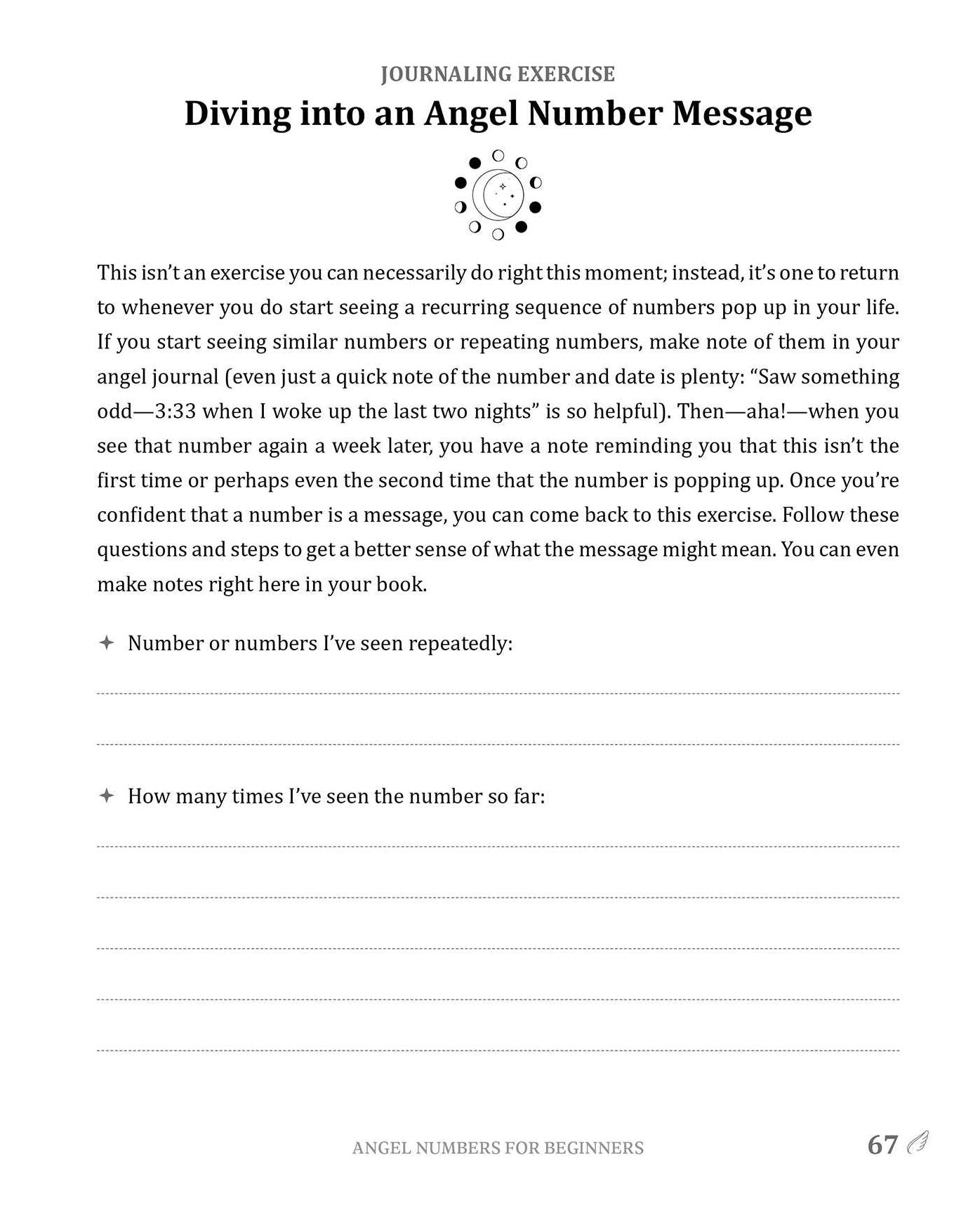 The Angel Workbook: A Practical Guide to Interpreting Divine Messages - Includes Angel Numbers, Vibration-Raising Meditation, Spiritual Journaling, and More!