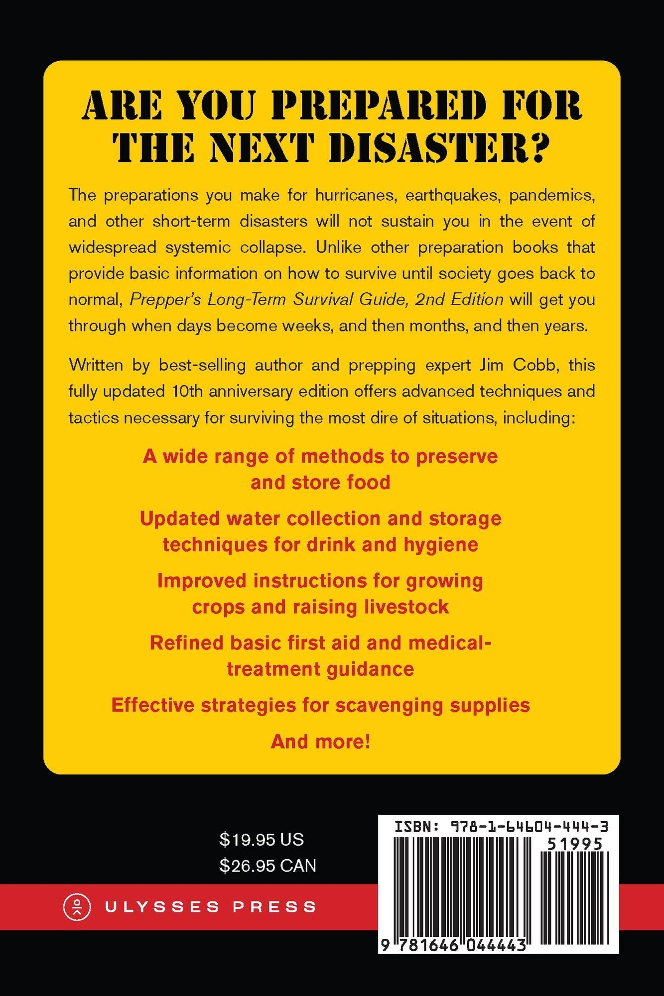 Prepper's Long-Term Survival Guide: 2nd Edition: Food, Shelter, Security, Off-the-Grid Power, and More Lifesaving Strategies for Self-Sufficient Living (Expanded and Revised)
