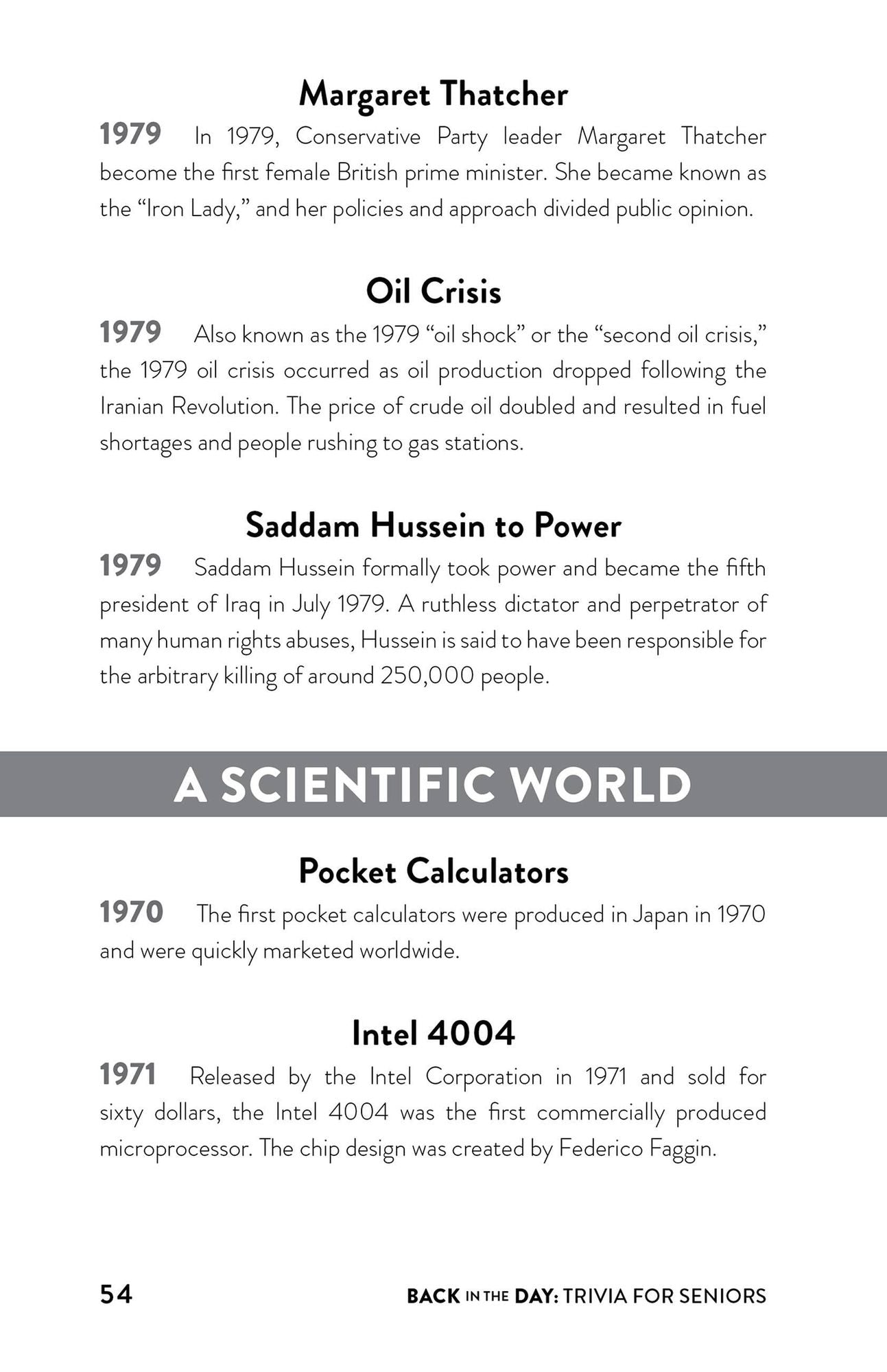 Back in the Day Trivia for Seniors: Facts and Trivia from History and Pop Culture to Keep Your Mind Sharp and Boost Your Memory