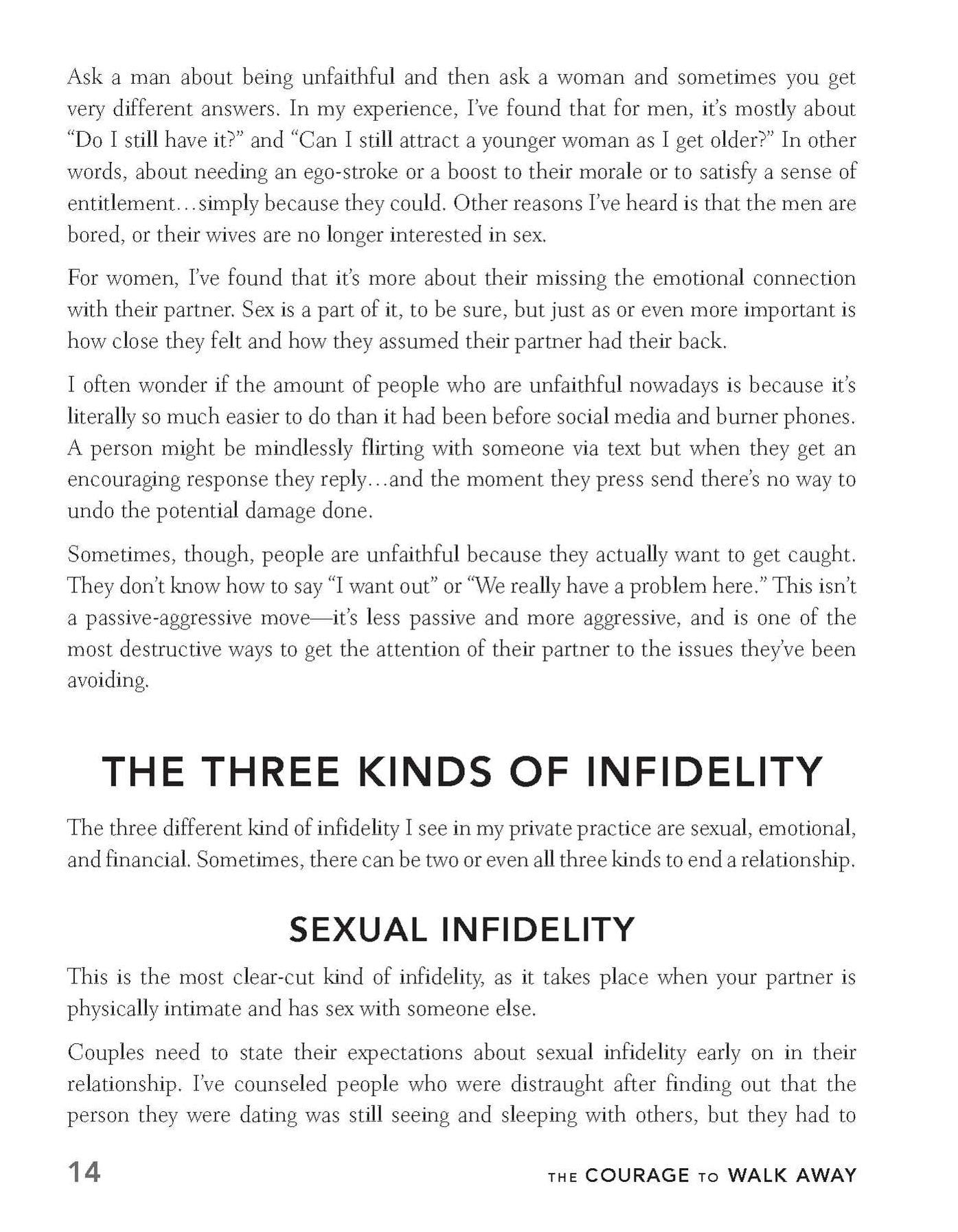 The Courage to Walk Away: Move On after Infidelity by Mourning What You Lost, Identifying Your Relationship Needs, and Empowering Yourself for the Future