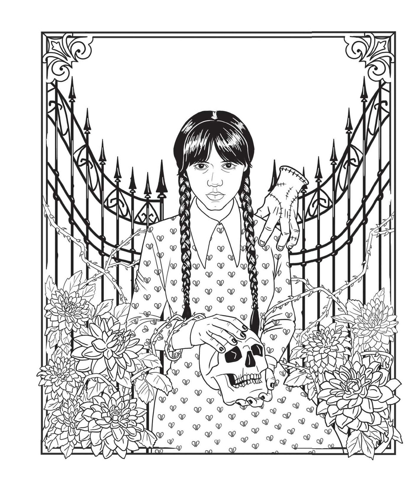 Wednesday: An Unofficial Coloring Book of the Morbid and Ghastly