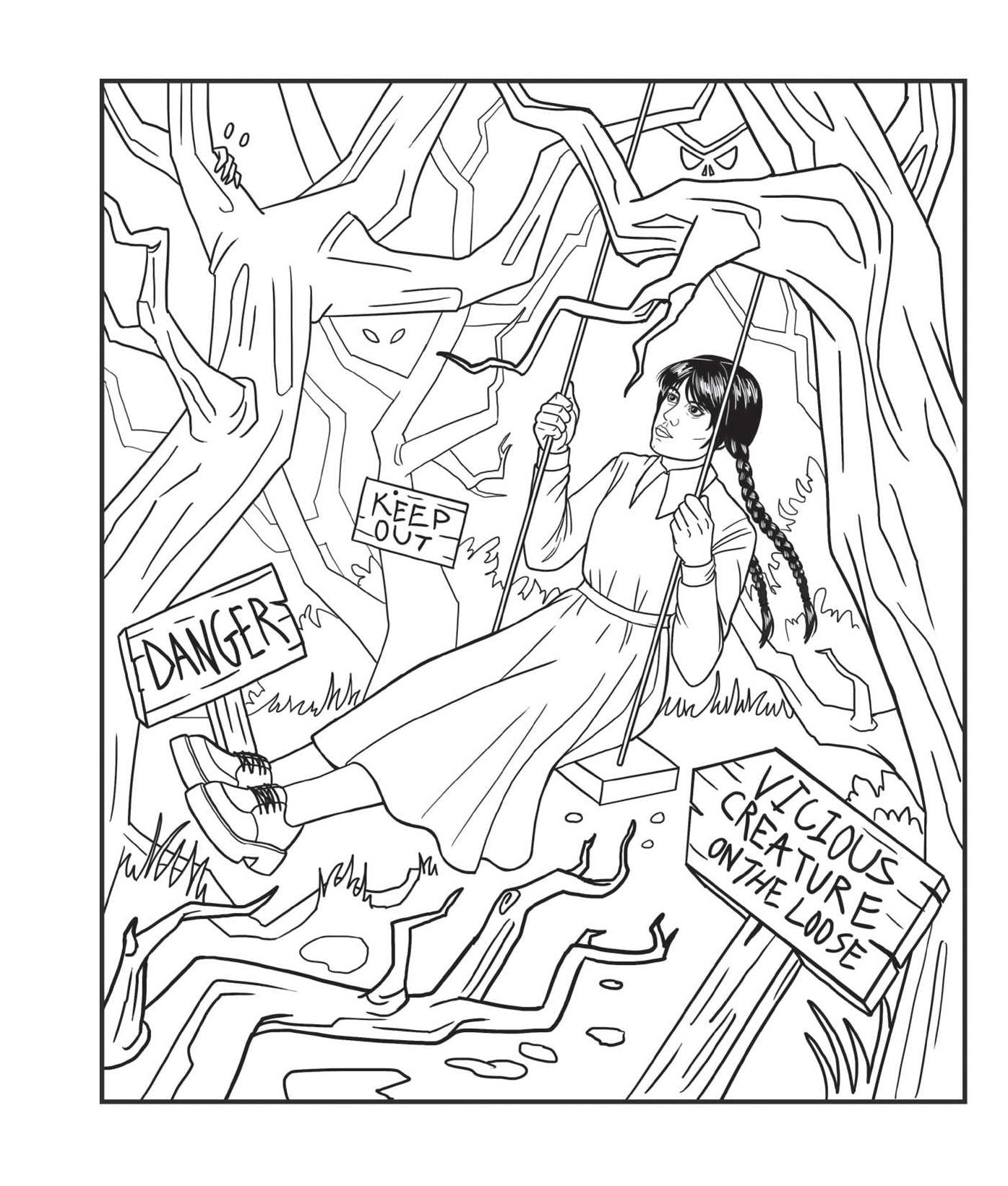 Wednesday: An Unofficial Coloring Book of the Morbid and Ghastly