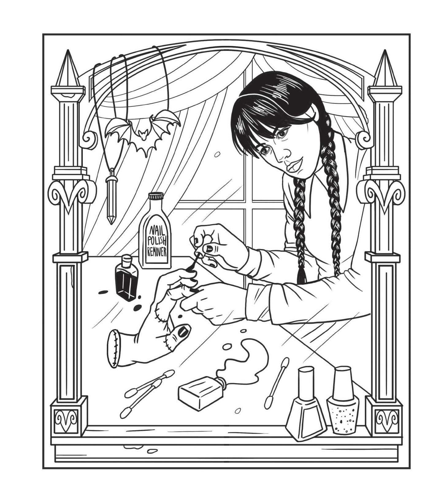 Wednesday: An Unofficial Coloring Book of the Morbid and Ghastly