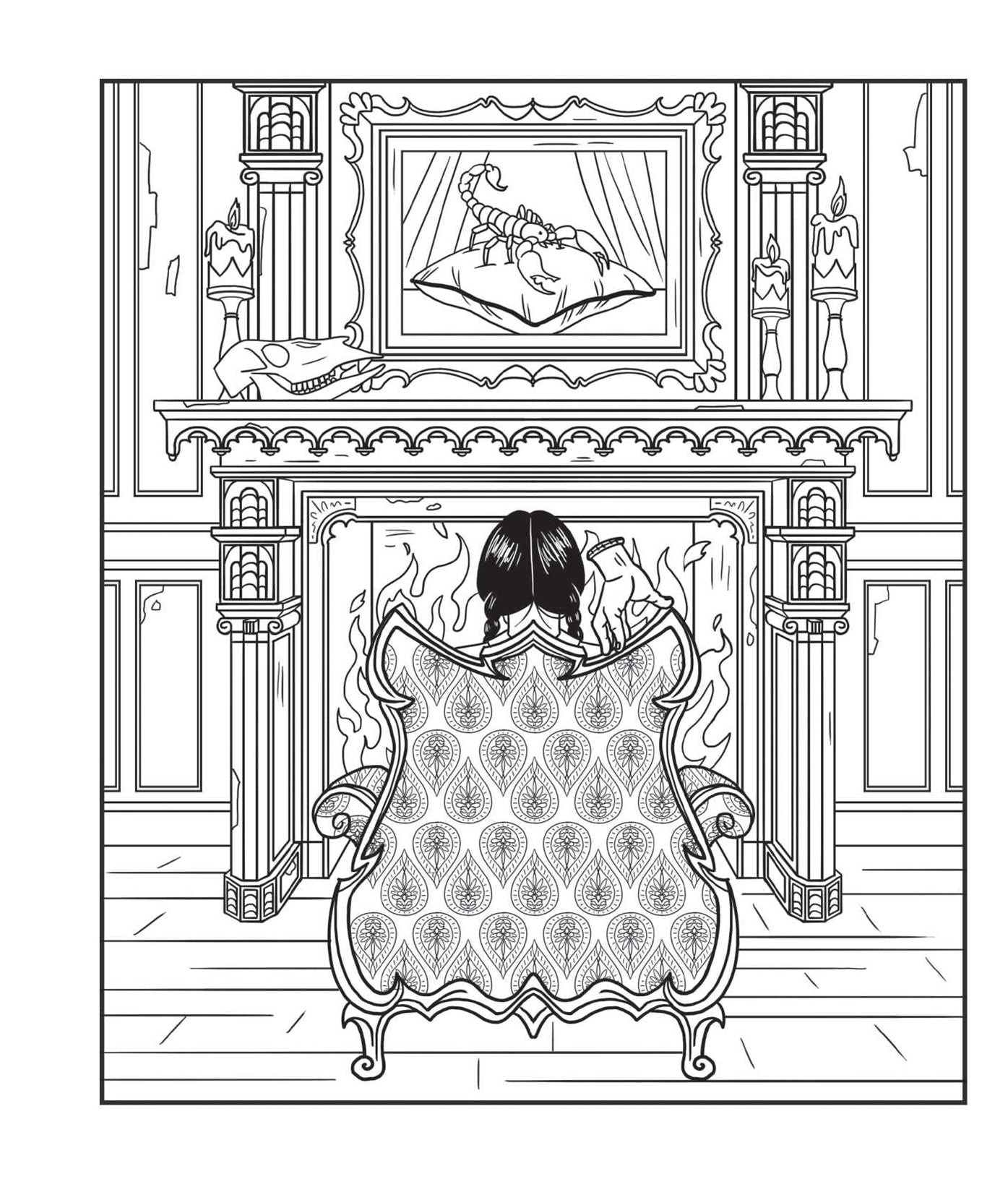 Wednesday: An Unofficial Coloring Book of the Morbid and Ghastly