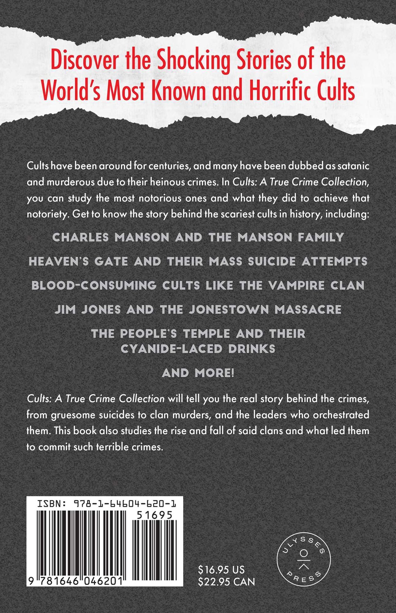 Cults: A True Crime Collection: The Shocking True Stories of Heaven's Gate, the Manson Family, Jim Jones, the Branch Davidians, and More Deathly Cases