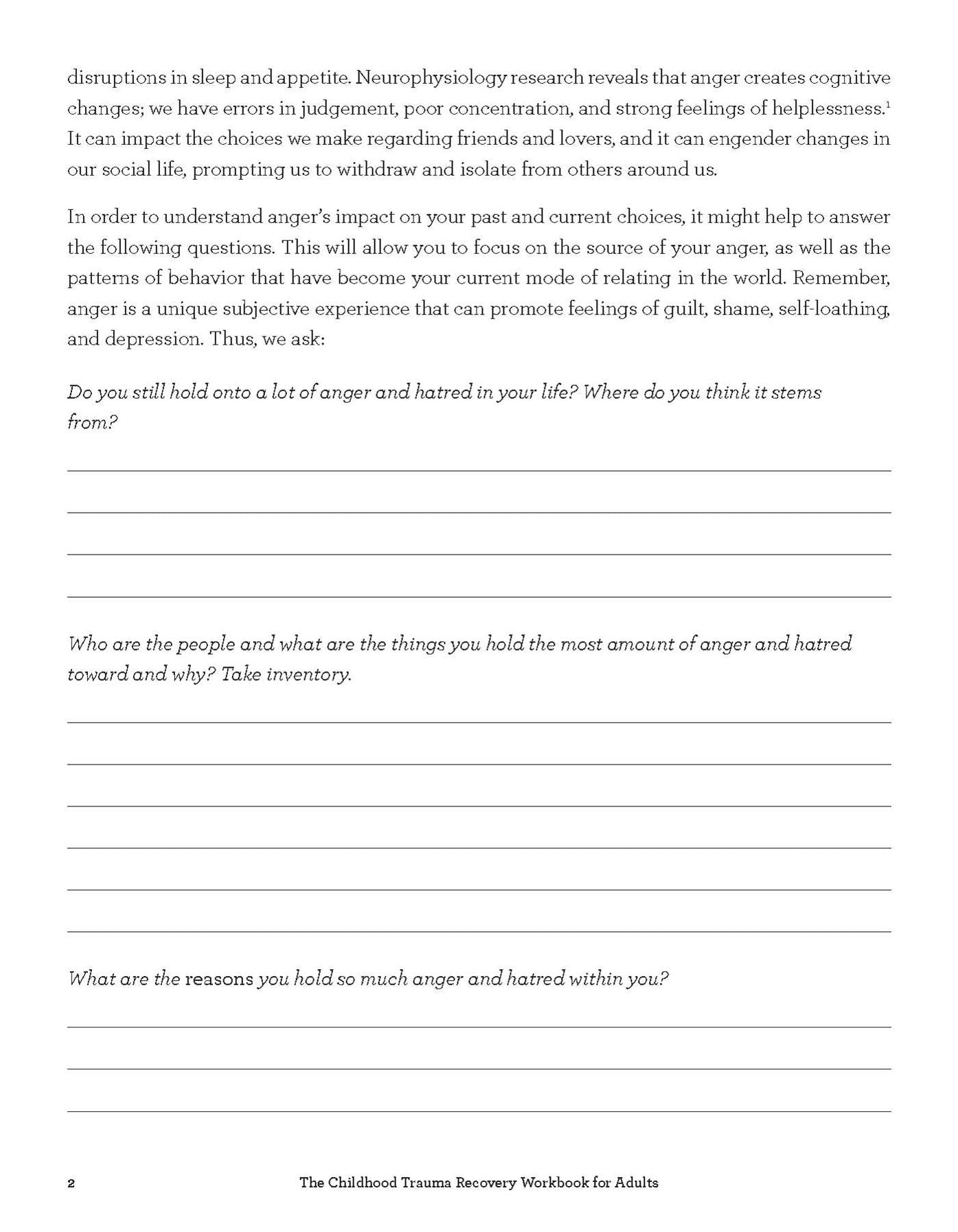 The Childhood Trauma Recovery Workbook for Adults: Interactive Exercises, Therapeutic Prompts, and CBT/DBT Strategies for Dealing with Depression, Anxiety, Shame, and Other Effects of Abuse