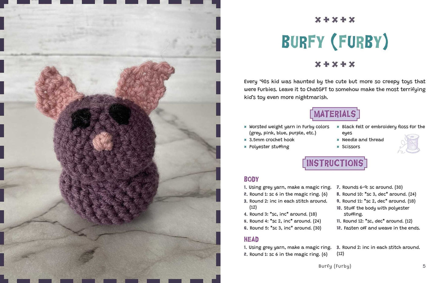 Cursed Crochet: Create Unhinged Versions of Your Favorite Cartoons, Characters, and Animals with Amigurumi Patterns Crafted by ChatGPT