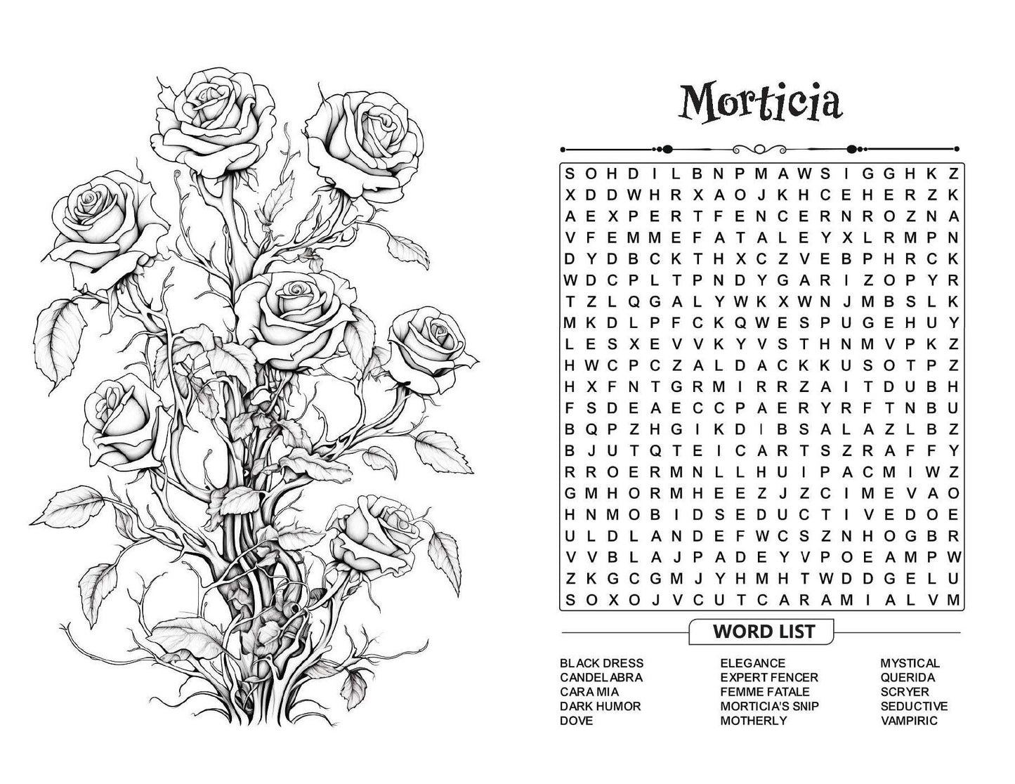Wednesday Word Search: An Unofficial Activity Book