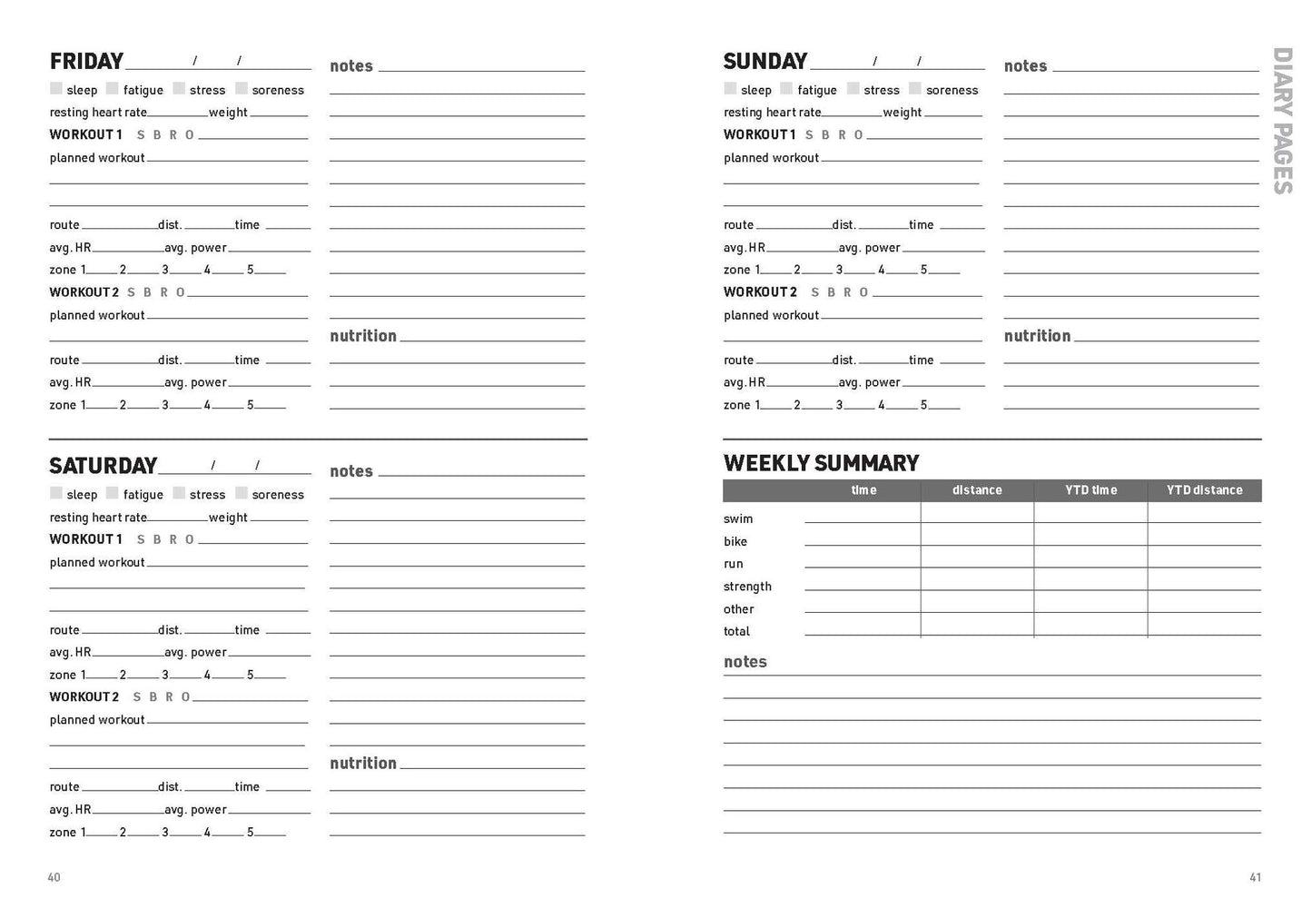 The Triathlete's Training Diary: Your Ultimate Tool for Faster, Stronger Racing, 2nd Ed.