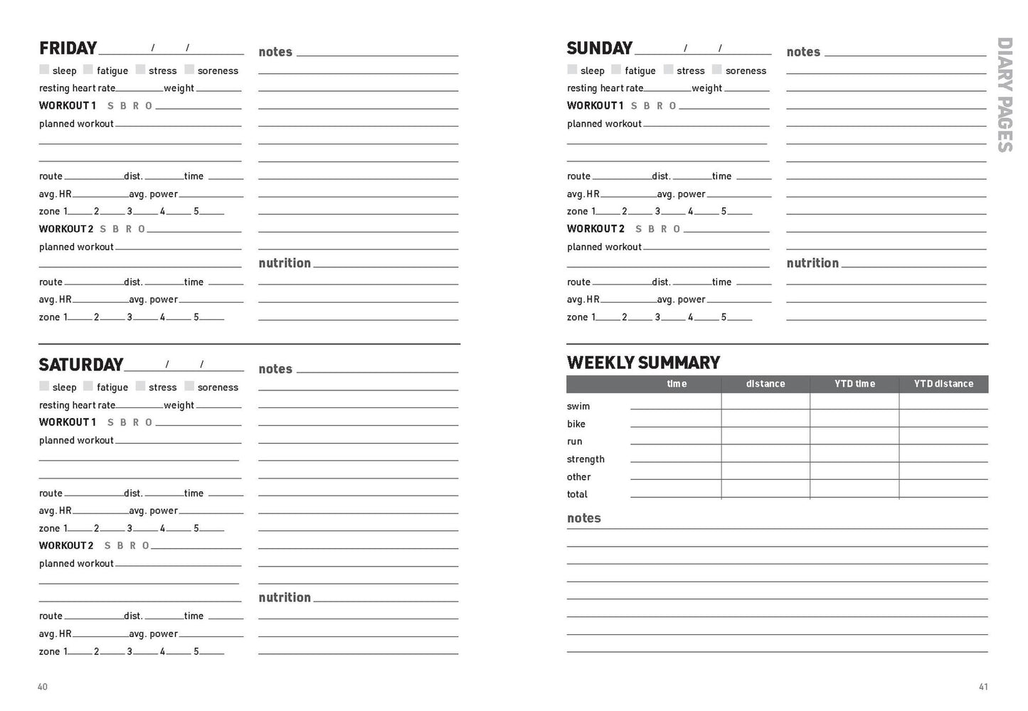 The Triathlete's Training Diary: Your Ultimate Tool for Faster, Stronger Racing, 2nd Ed.