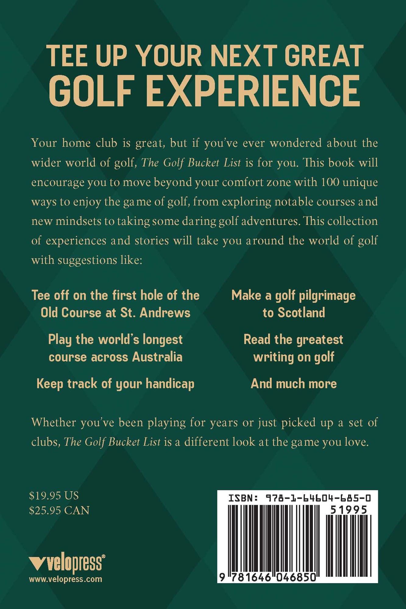 The Golf Bucket List: 100 Ideas for Enjoying the Great Game of Golf