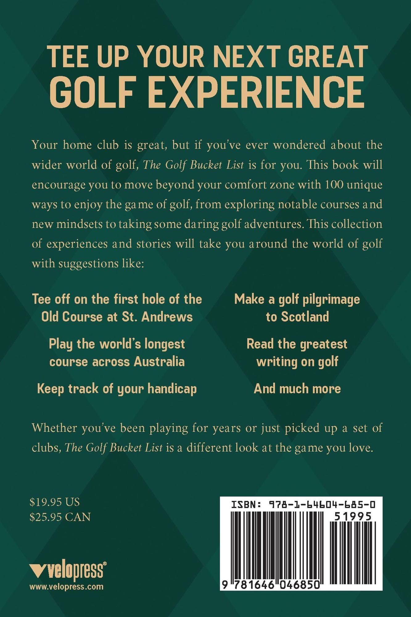 The Golf Bucket List: 100 Ideas for Enjoying the Great Game of Golf