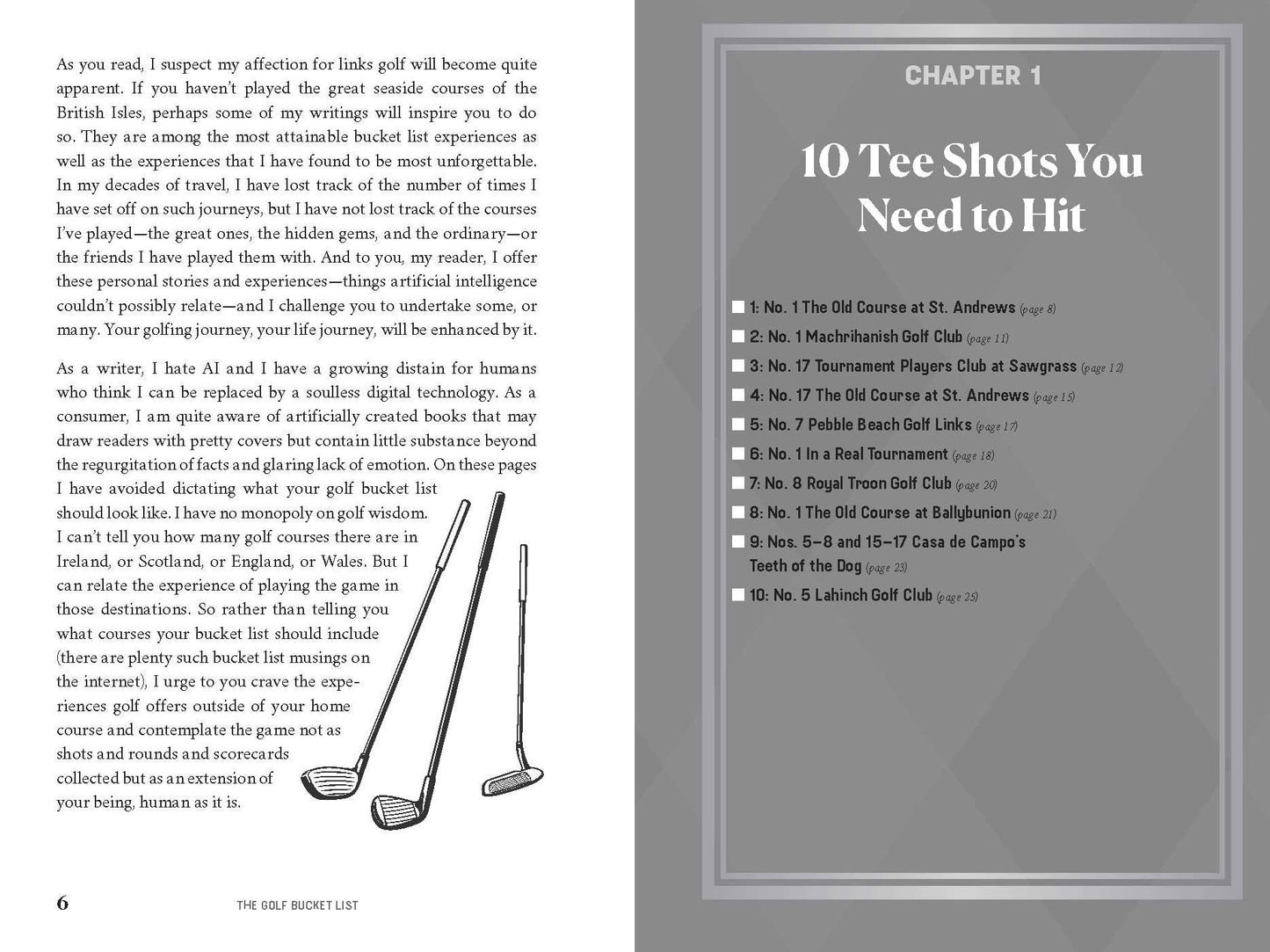 The Golf Bucket List: 100 Ideas for Enjoying the Great Game of Golf