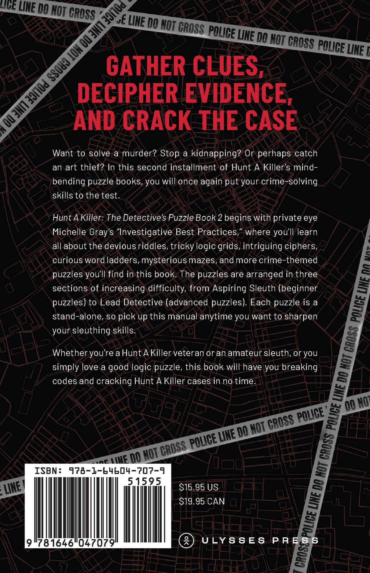 Hunt A Killer: The Detective's Puzzle Book 2: Tricky Ciphers, Mysterious Riddles, and More True Crime-Inspired Logic Games