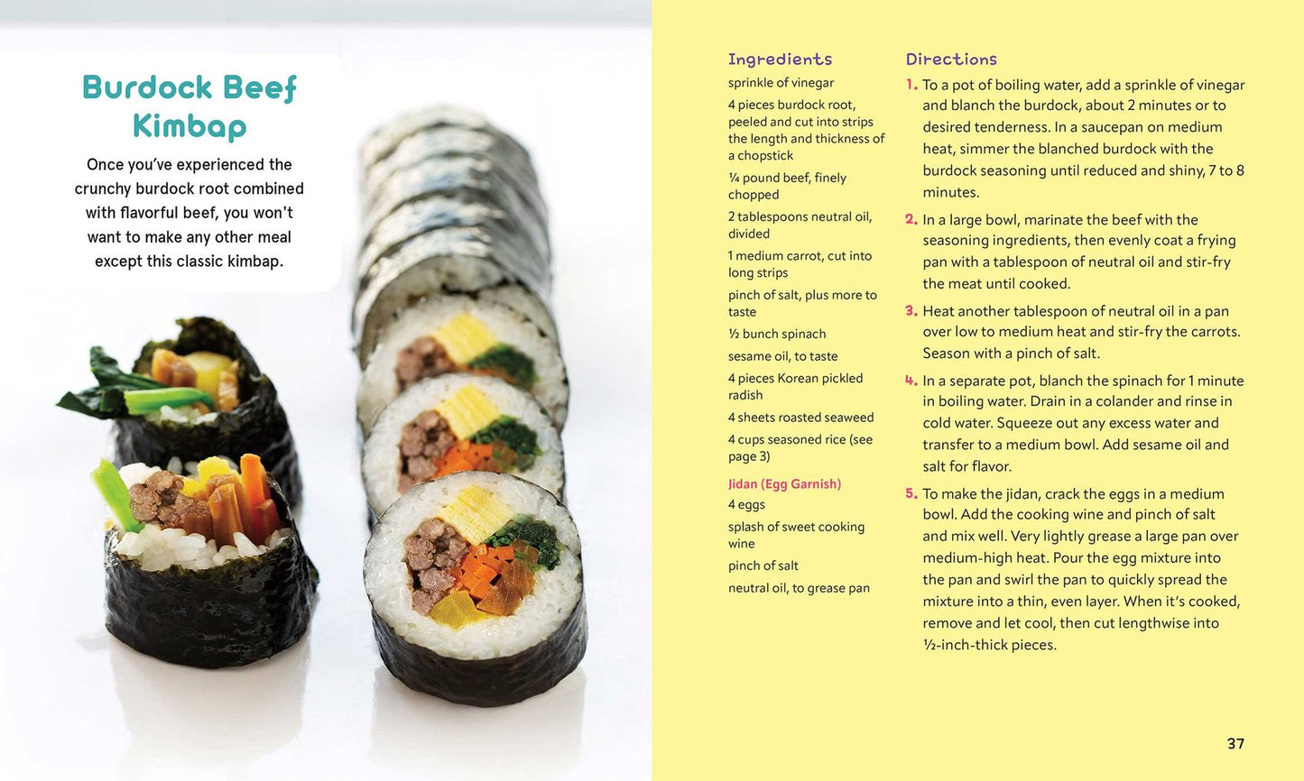 The Kimbap Cookbook: 50+ Delicious and Beginner-Friendly Recipes for Rolls, Rice Balls, and More Convenience Store-Style Snacks