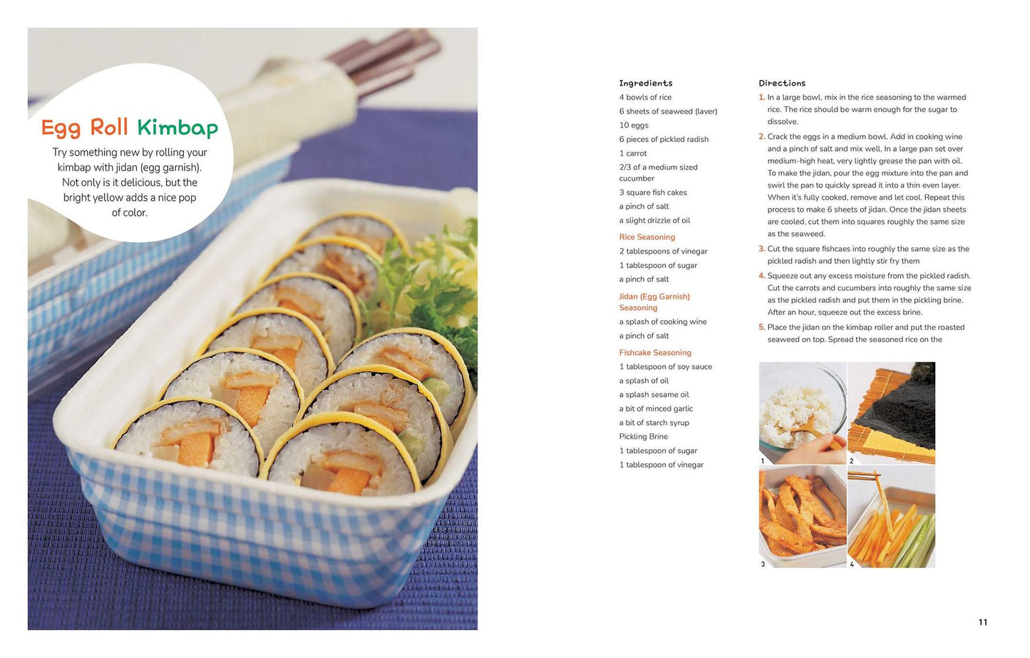 The Kimbap Cookbook: 50+ Delicious and Beginner-Friendly Recipes for Rolls, Rice Balls, and More Convenience Store-Style Snacks