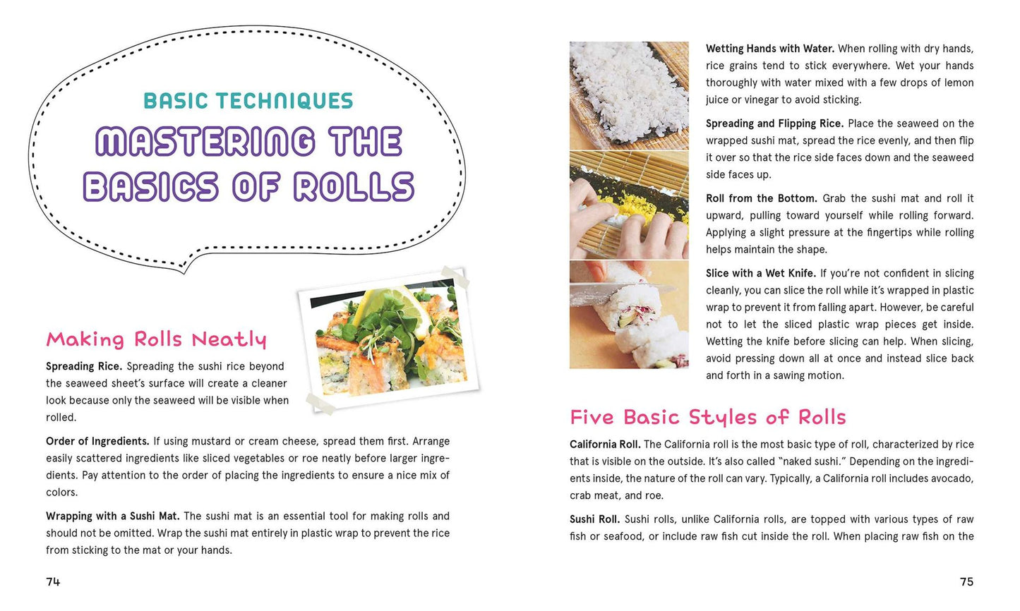 The Kimbap Cookbook: 50+ Delicious and Beginner-Friendly Recipes for Rolls, Rice Balls, and More Convenience Store-Style Snacks