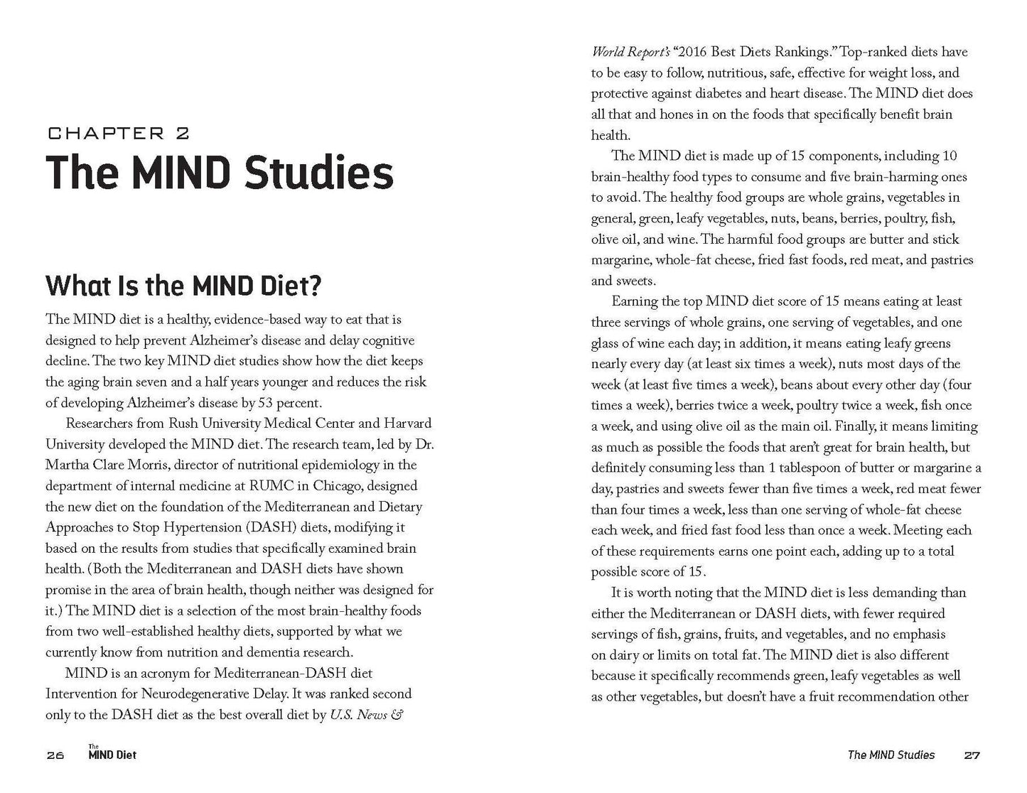 The MIND Diet: 2nd Edition: A Scientific Approach to Enhancing Brain Function and Helping Prevent Alzheimer's and Dementia, Fully Updated with New Recipes, Meal Plans, and More Tips and Tools Based on the Latest Research