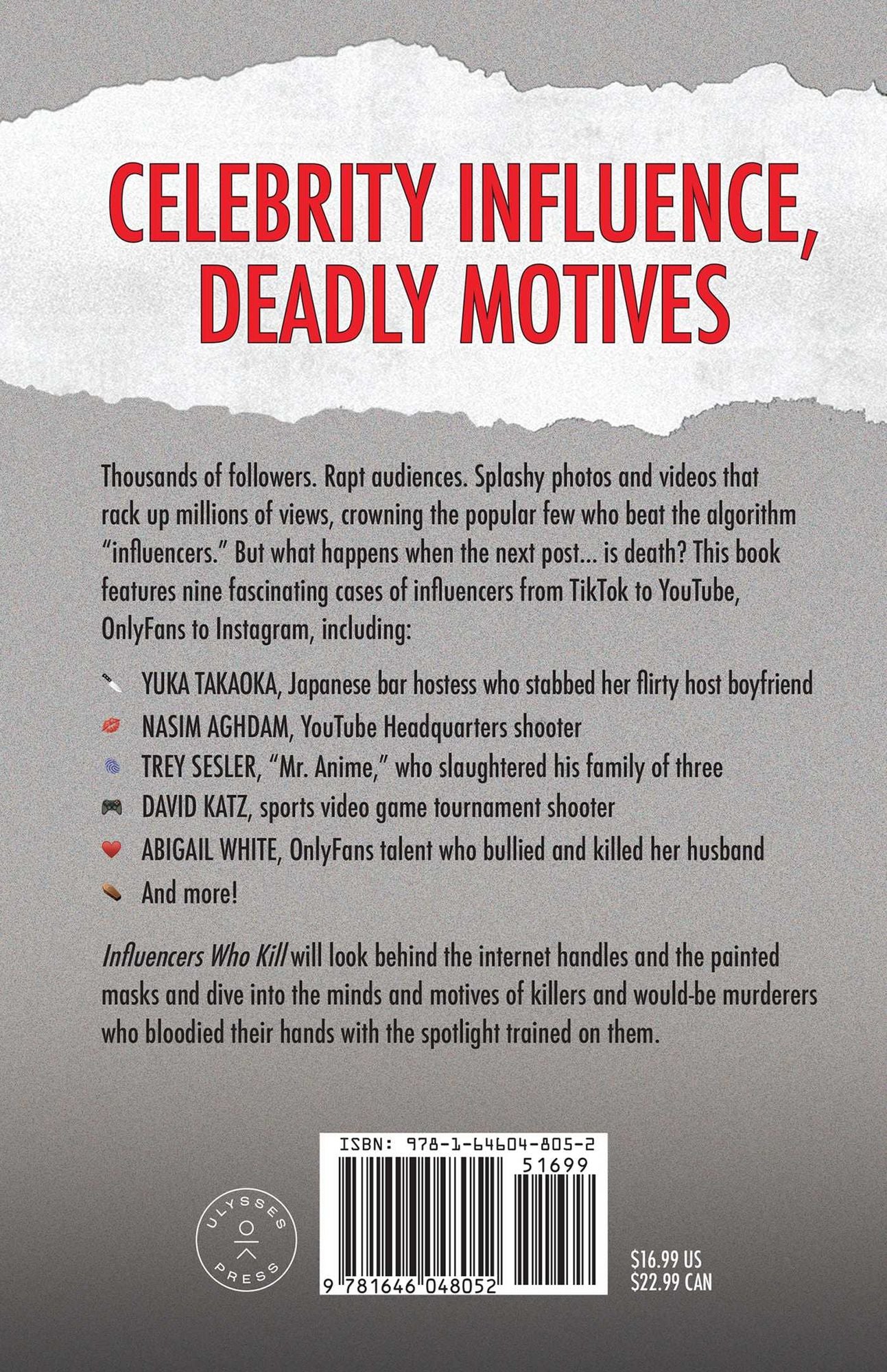 Influencers Who Kill: A True Crime Collection: True Stories of Online Fame and Fatal Consequences
