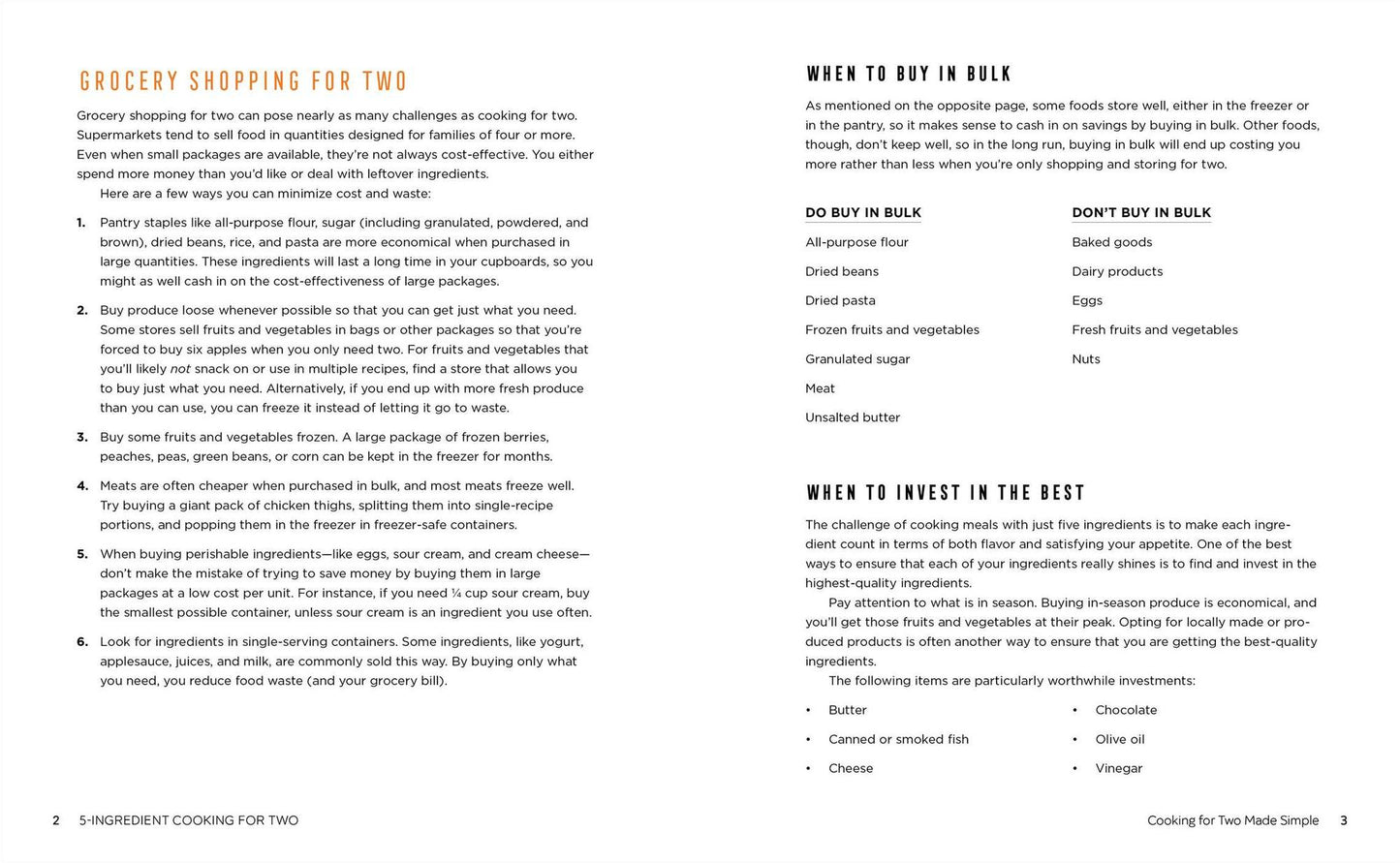 5-Ingredient Cooking for Two: 100+ Recipes Portioned for Pairs