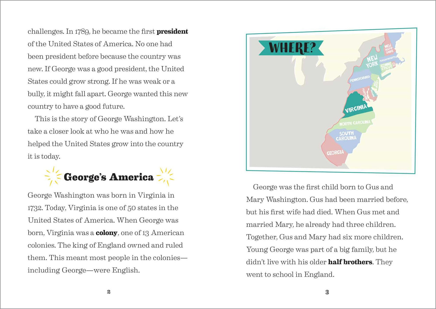 The Story of George Washington: An Inspiring Biography for Young Readers