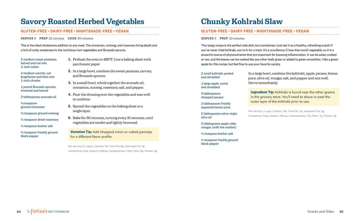 The Psoriasis Diet Cookbook: Easy, Healthy Recipes to Soothe Your Symptoms