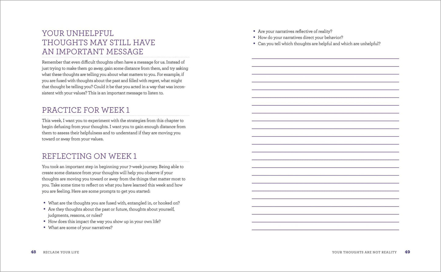 Reclaim Your Life: Acceptance and Commitment Therapy in 7 Weeks