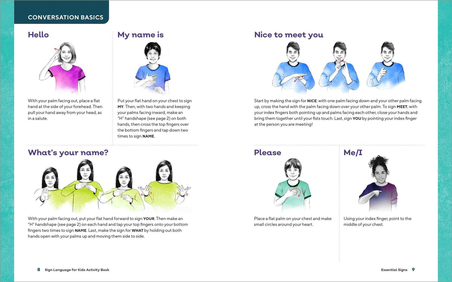 Sign Language for Kids Activity Book: 50 Fun Games and Activities to Start Signing
