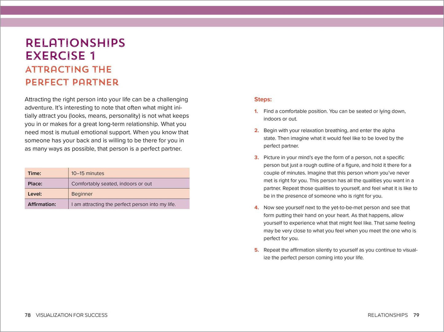 Visualization for Success: 75 Psychological Empowerment Exercises to Get What You Want in Life