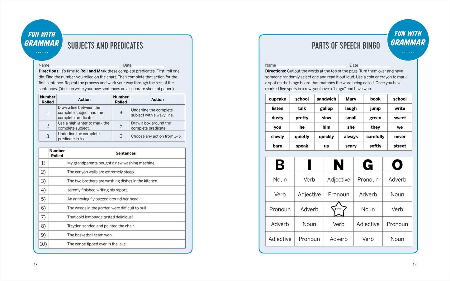 The English Grammar Workbook for Grades 3, 4, and 5: 140+ Simple Exercises to Improve Grammar, Punctuation and Word Usage