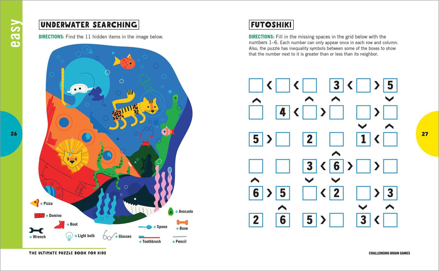 The Ultimate Puzzle Book for Kids: Sudokus, Mazes, Crosswords, and More!