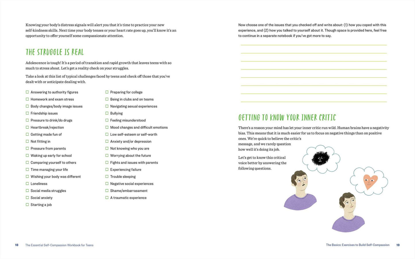 The Essential Self Compassion Workbook for Teens: Overcome Your Inner Critic and Fully Embrace Yourself
