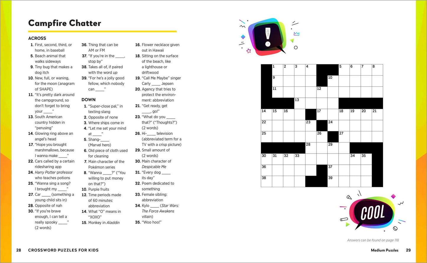 Crossword Puzzles for Kids: A Fun and Challenging Puzzle Book