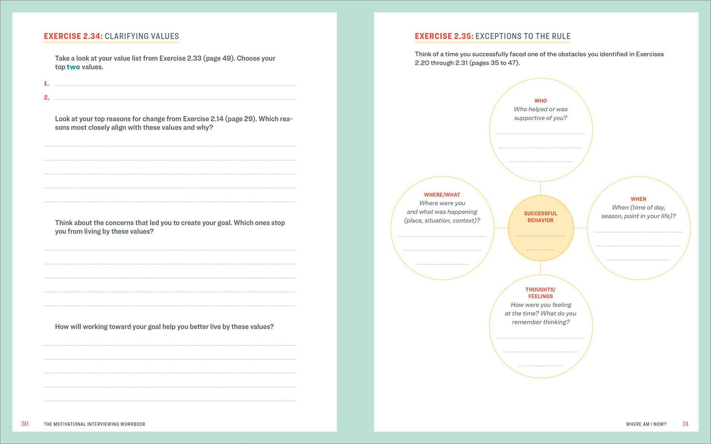The Motivational Interviewing Workbook: Exercises to Decide What You Want and How to Get There