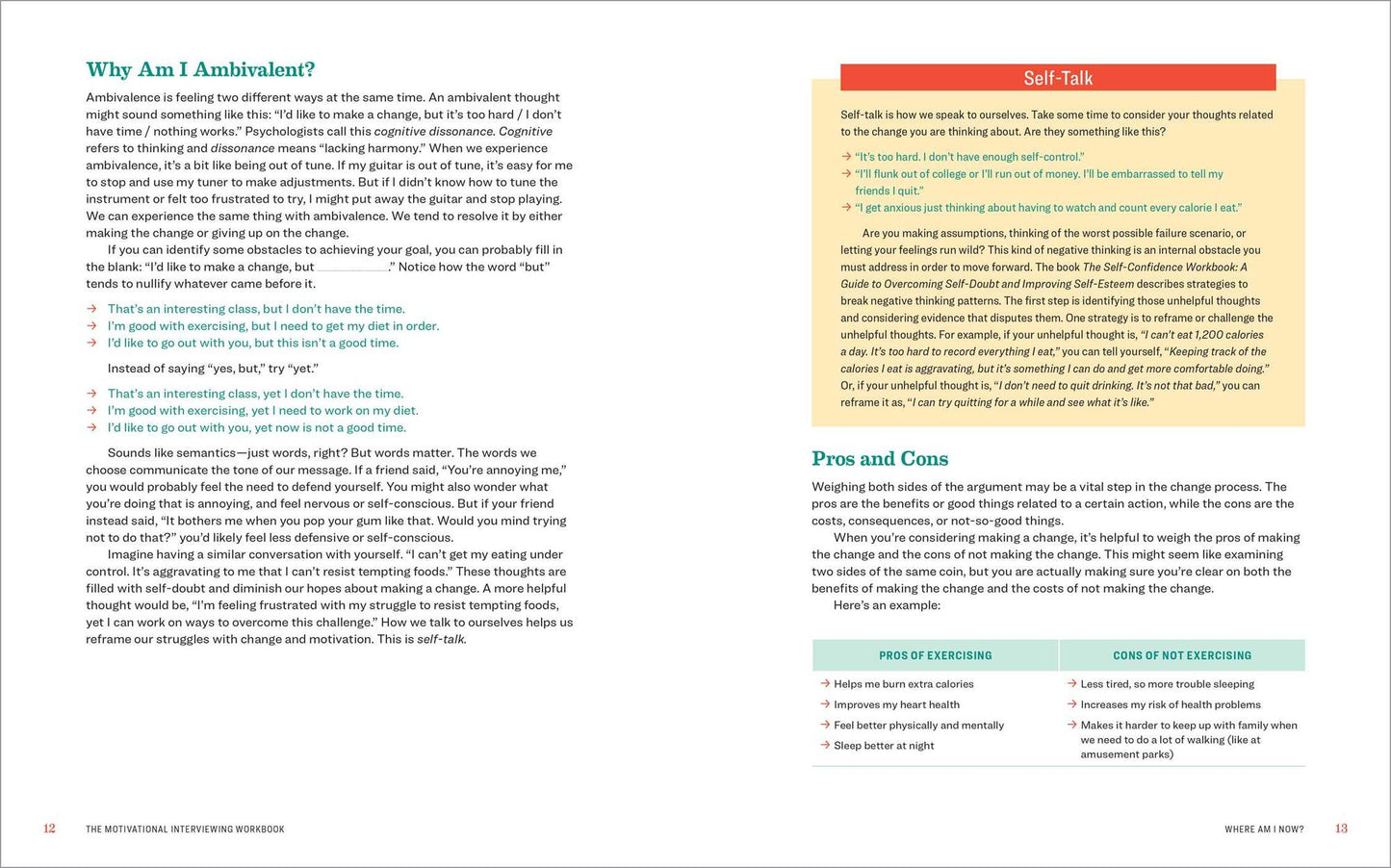 The Motivational Interviewing Workbook: Exercises to Decide What You Want and How to Get There