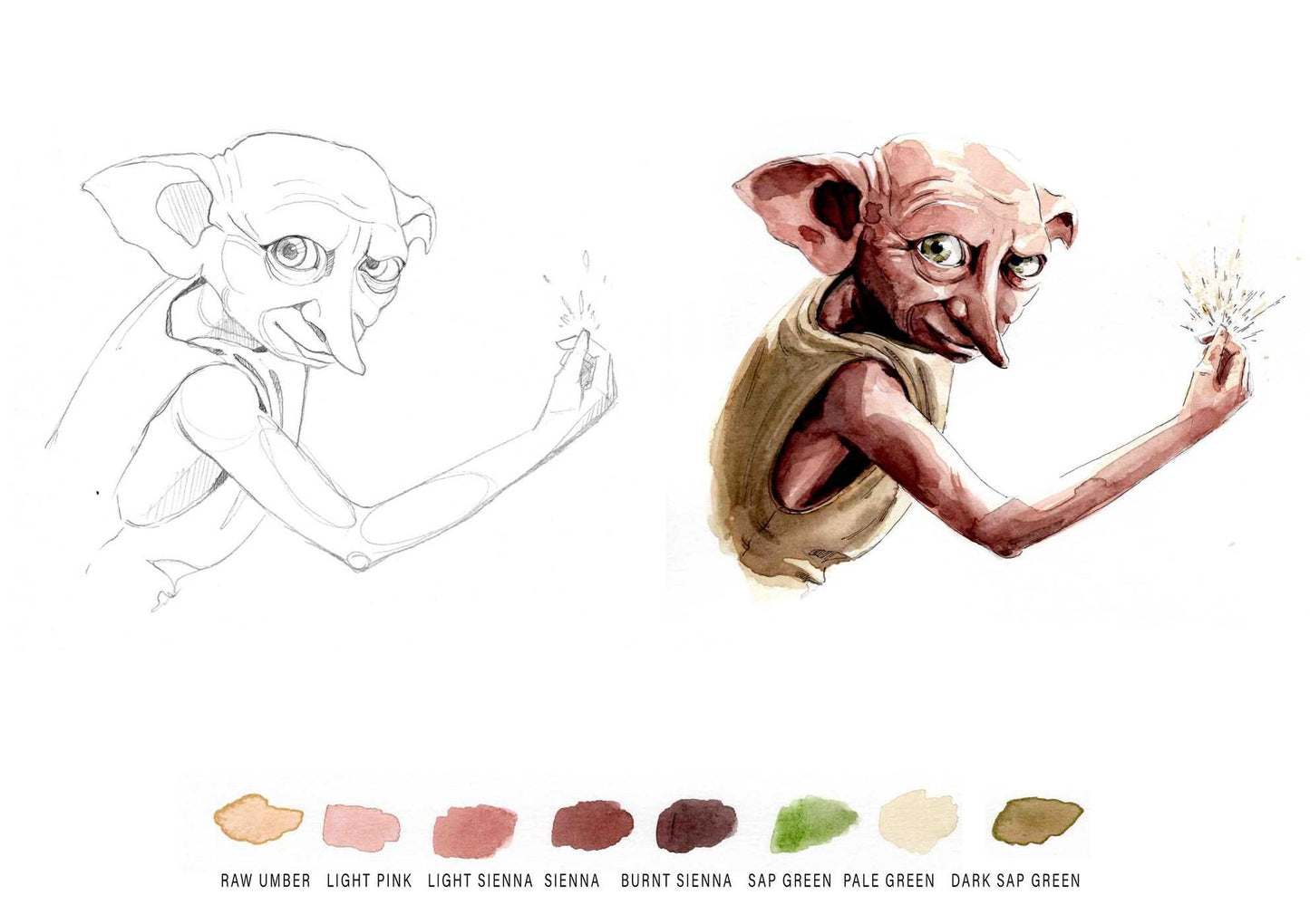 Harry Potter: Watercolor Magic: Flora & Fauna