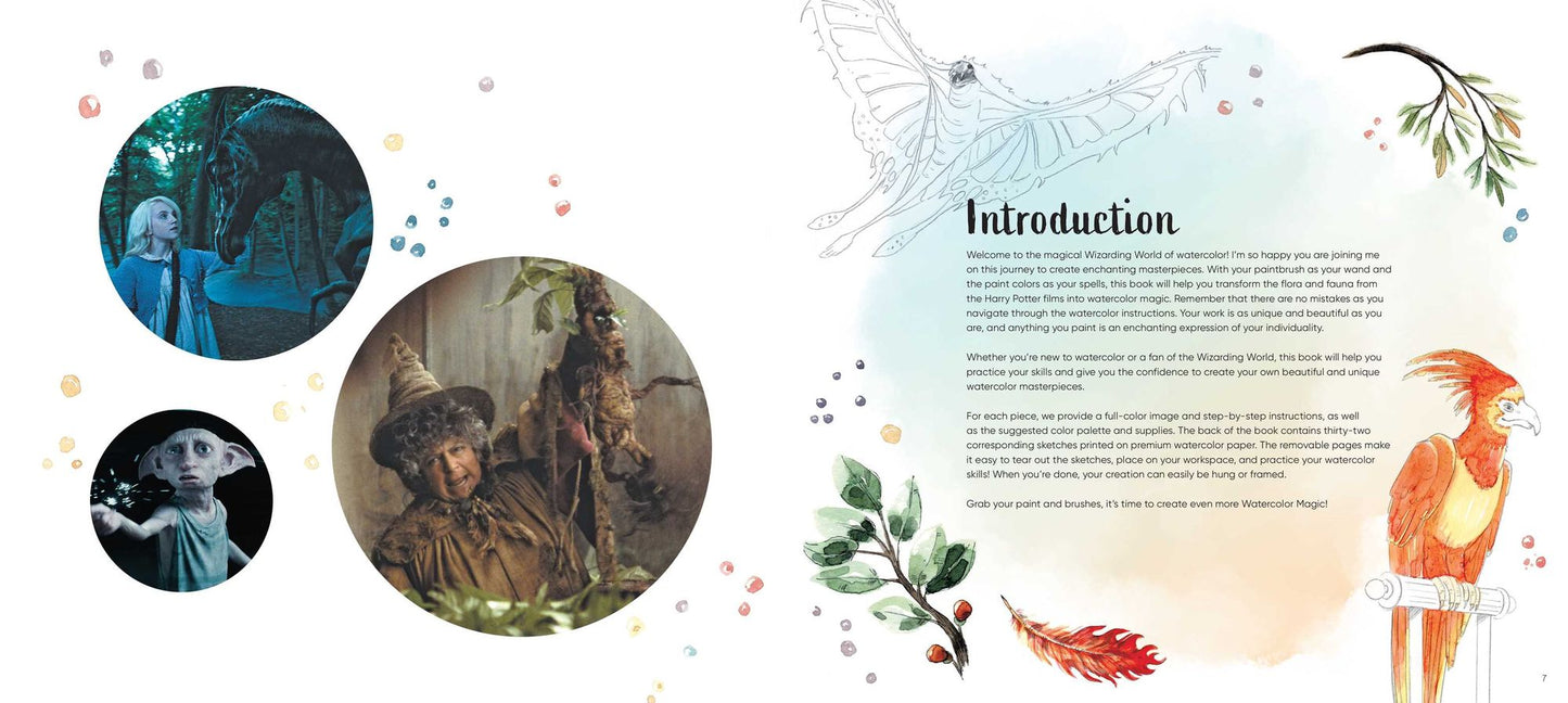 Harry Potter: Watercolor Magic: Flora & Fauna