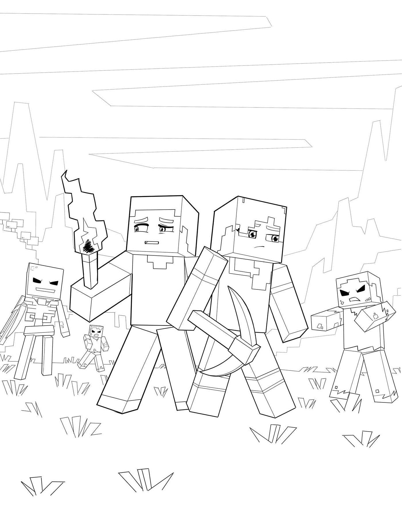 The Official Minecraft Coloring Adventures Book: Create, Explore, Color!
