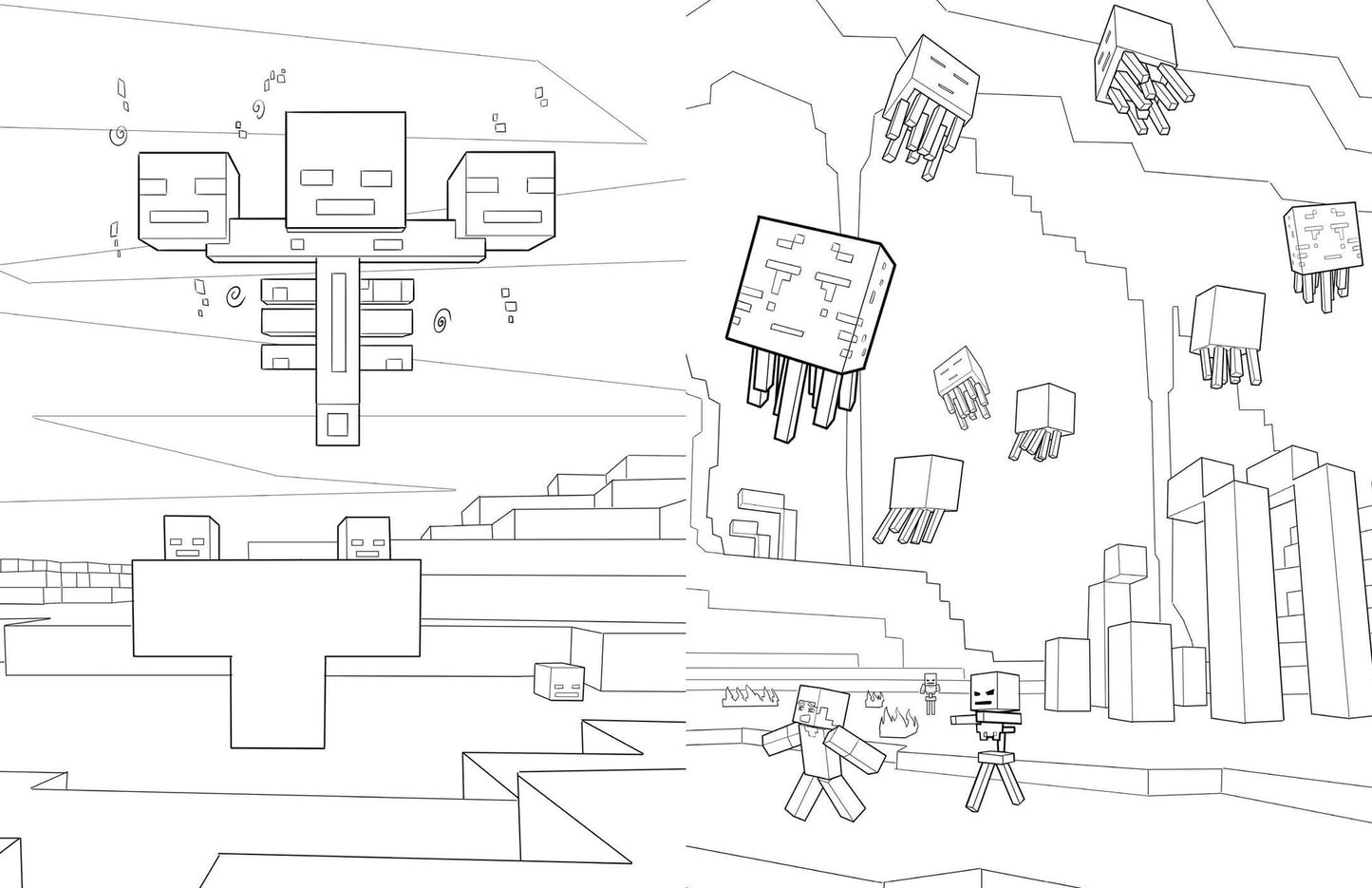 The Official Minecraft Coloring Adventures Book: Create, Explore, Color!