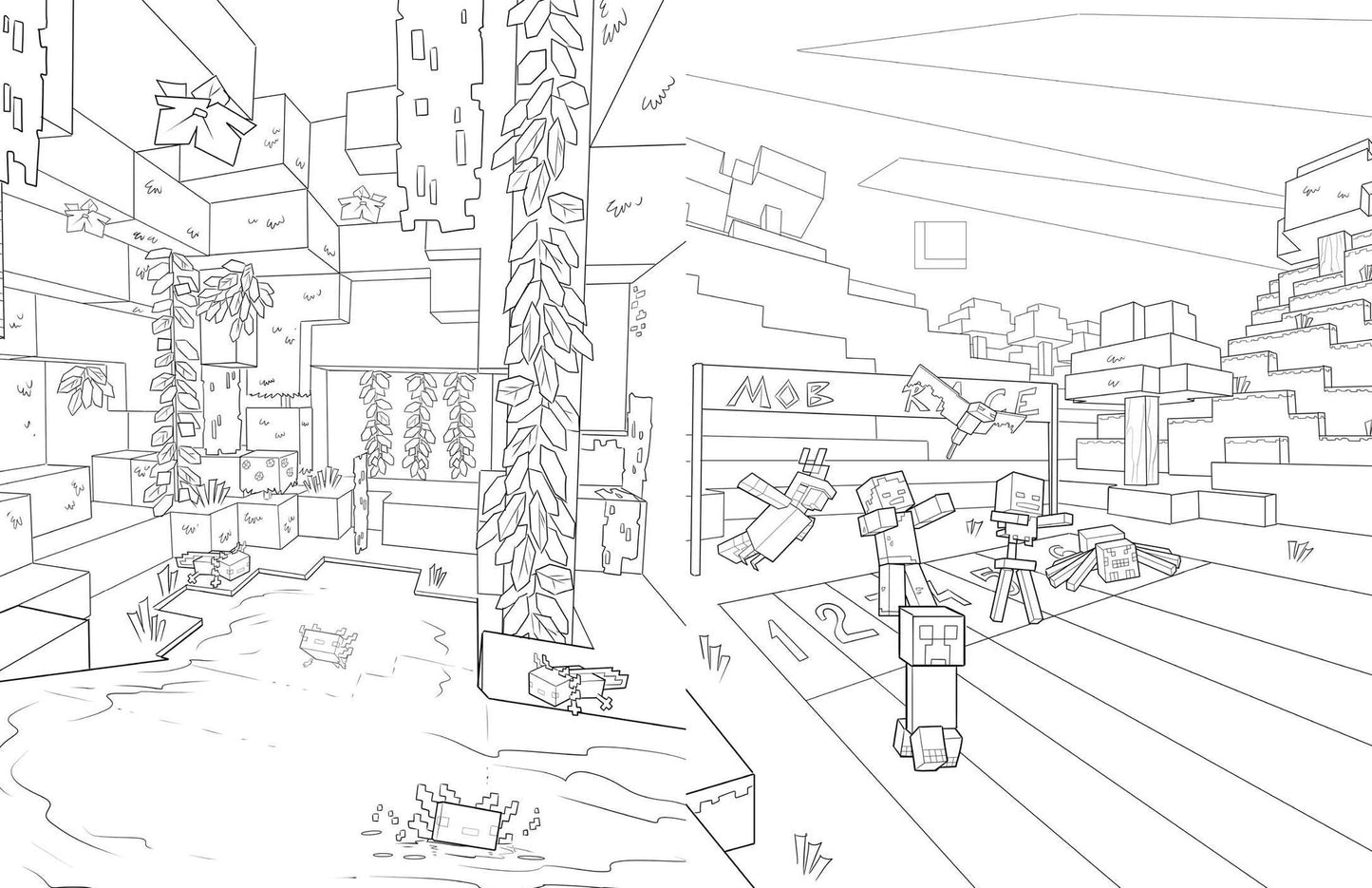 The Official Minecraft Coloring Adventures Book: Create, Explore, Color!
