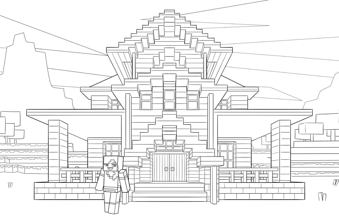 The Official Minecraft Coloring Adventures Book: Create, Explore, Color!